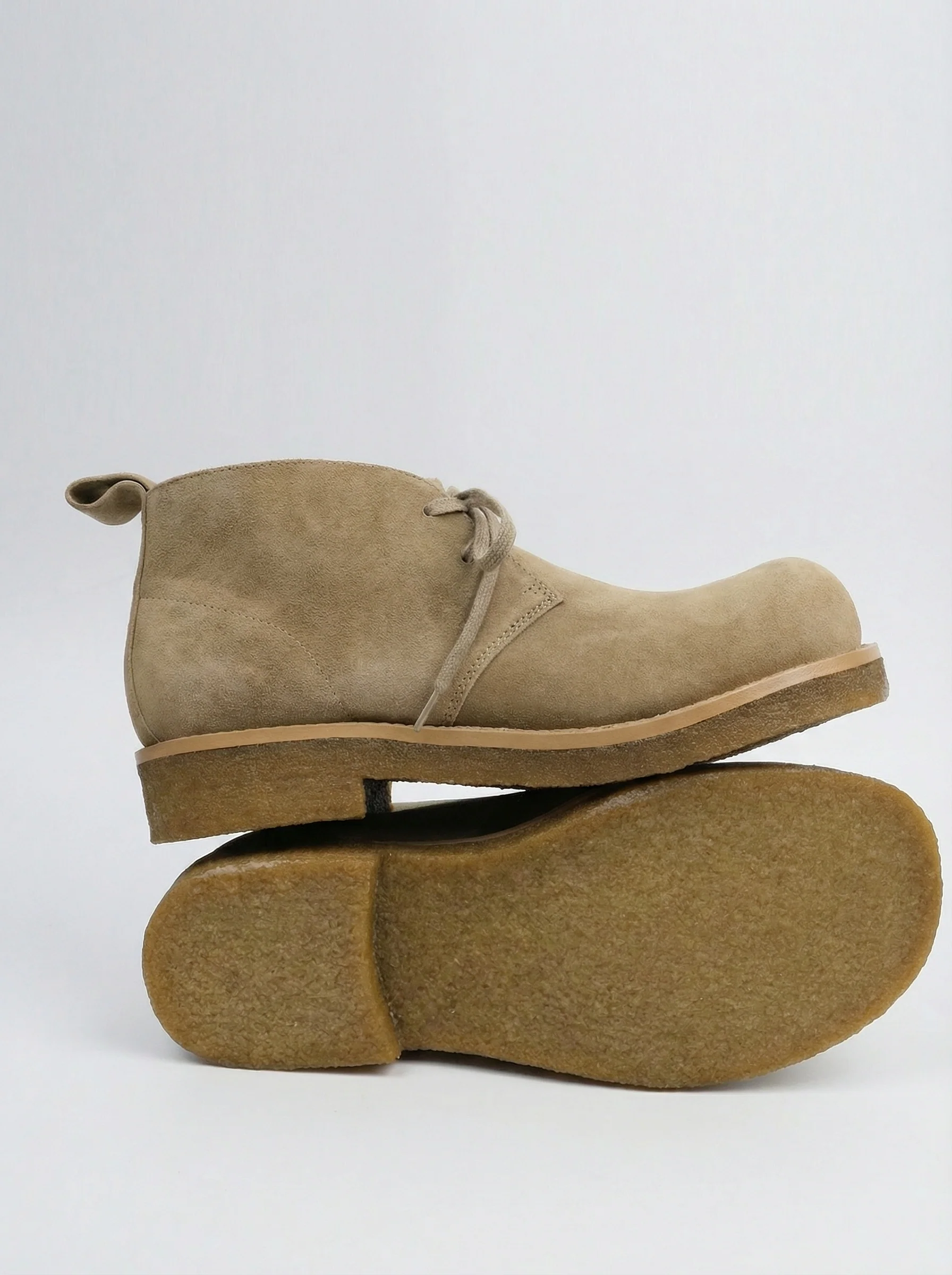 Calf Suede Crepe Desert Boots - Image 5