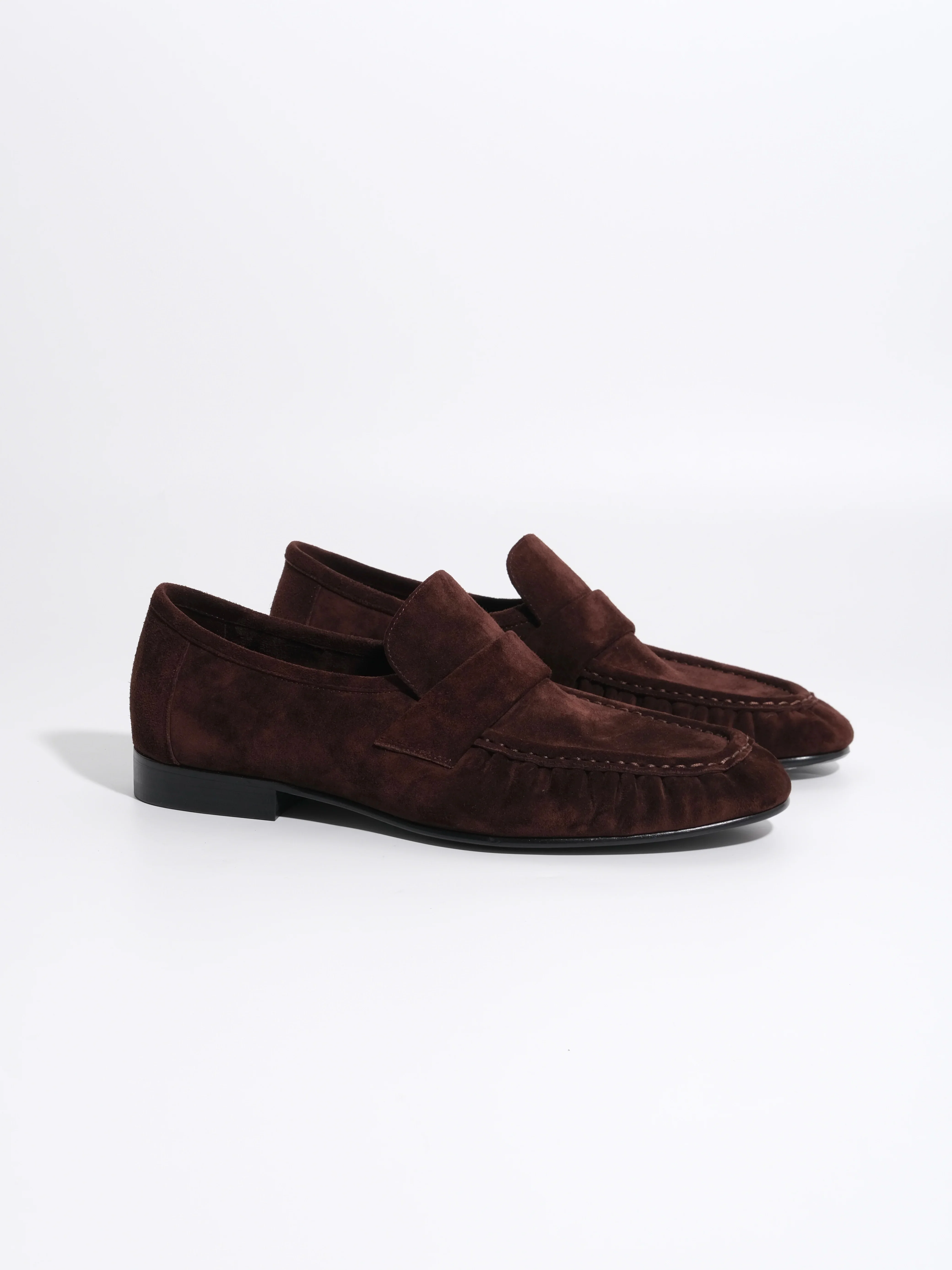 Calf Suede Penny Loafers - Image 5