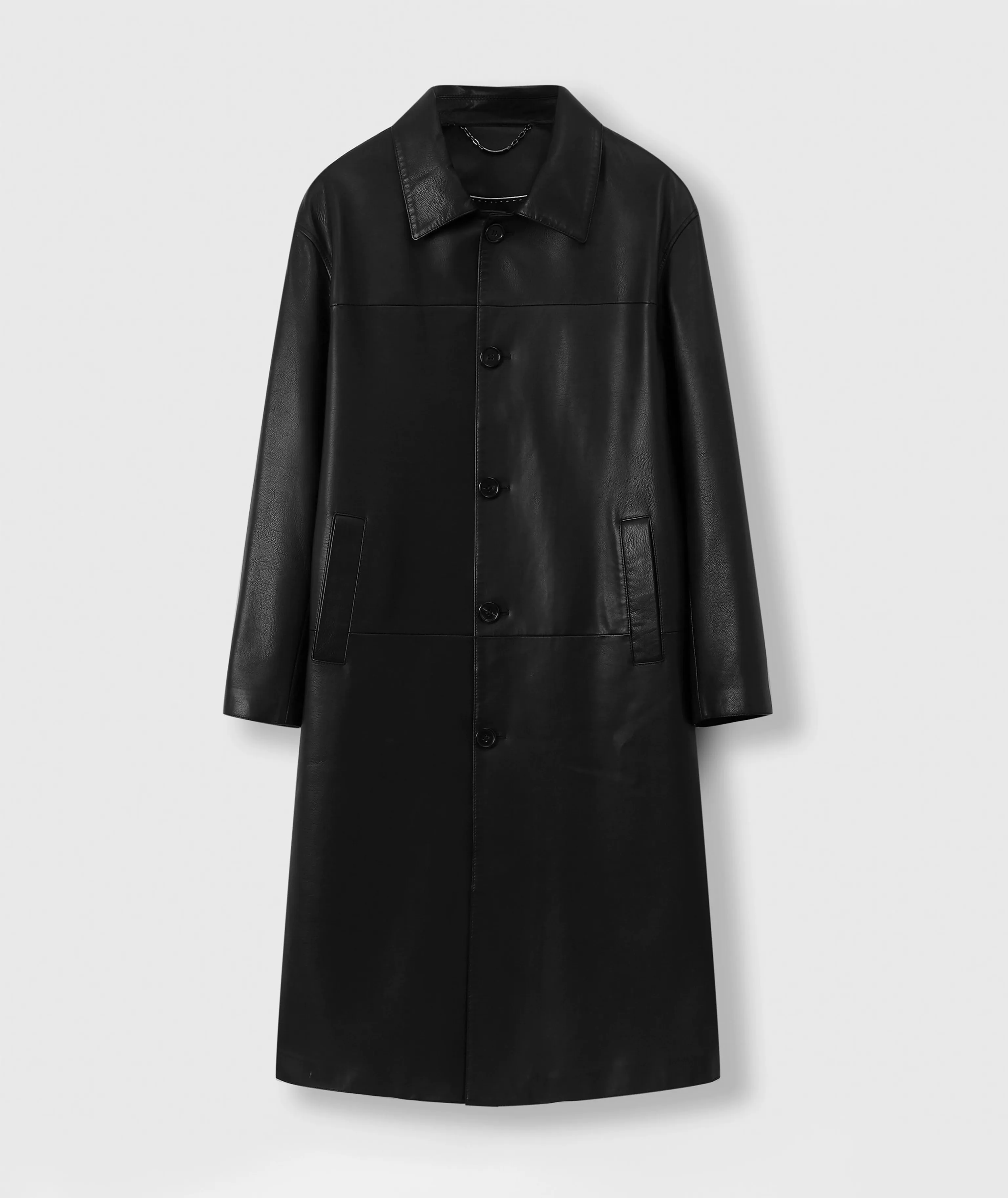 Calfskin Four-Button Overcoat - Image 6
