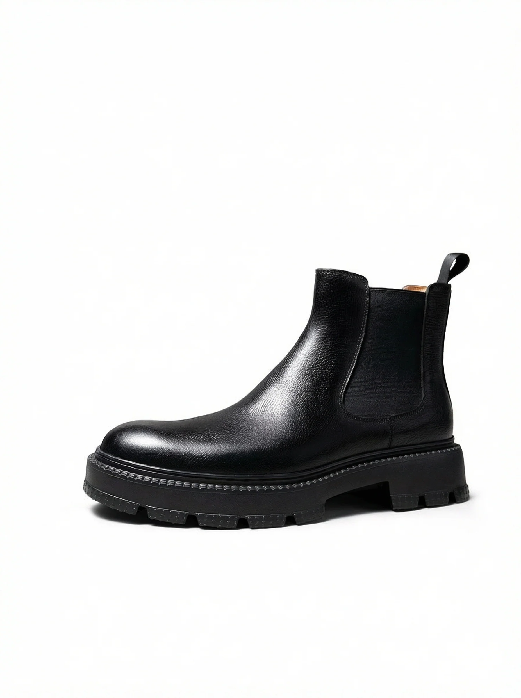 Calfskin Lug Chelsea Boots - Image 4