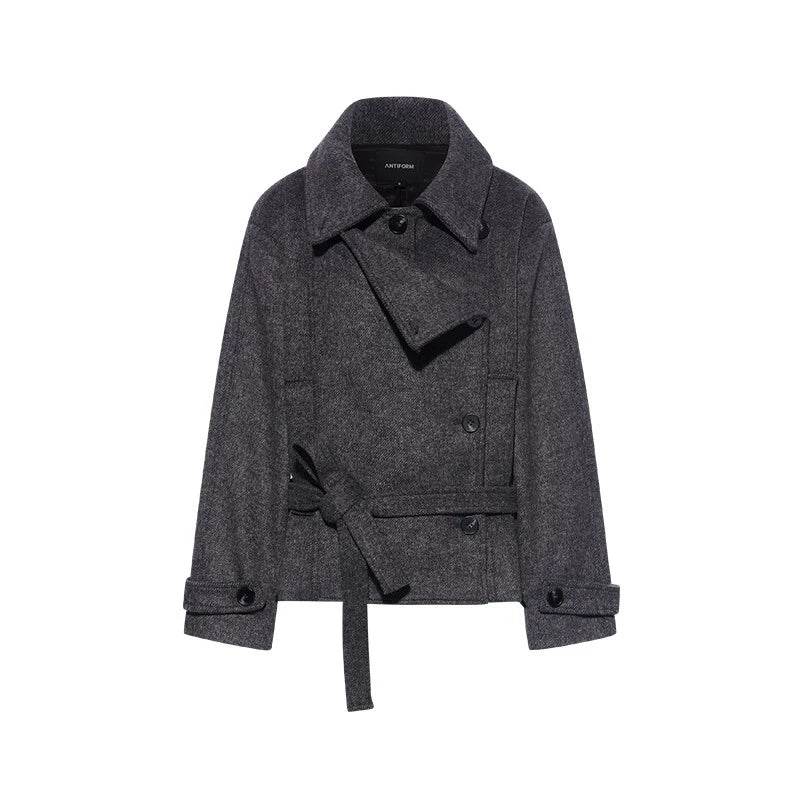 Camel Wool Double-Breasted Coat - Image 6