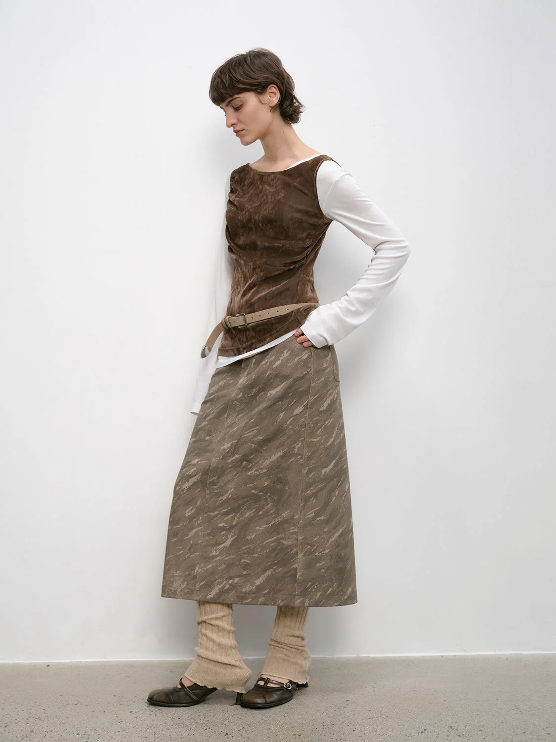 Camouflage Straight Skirt - Image 4