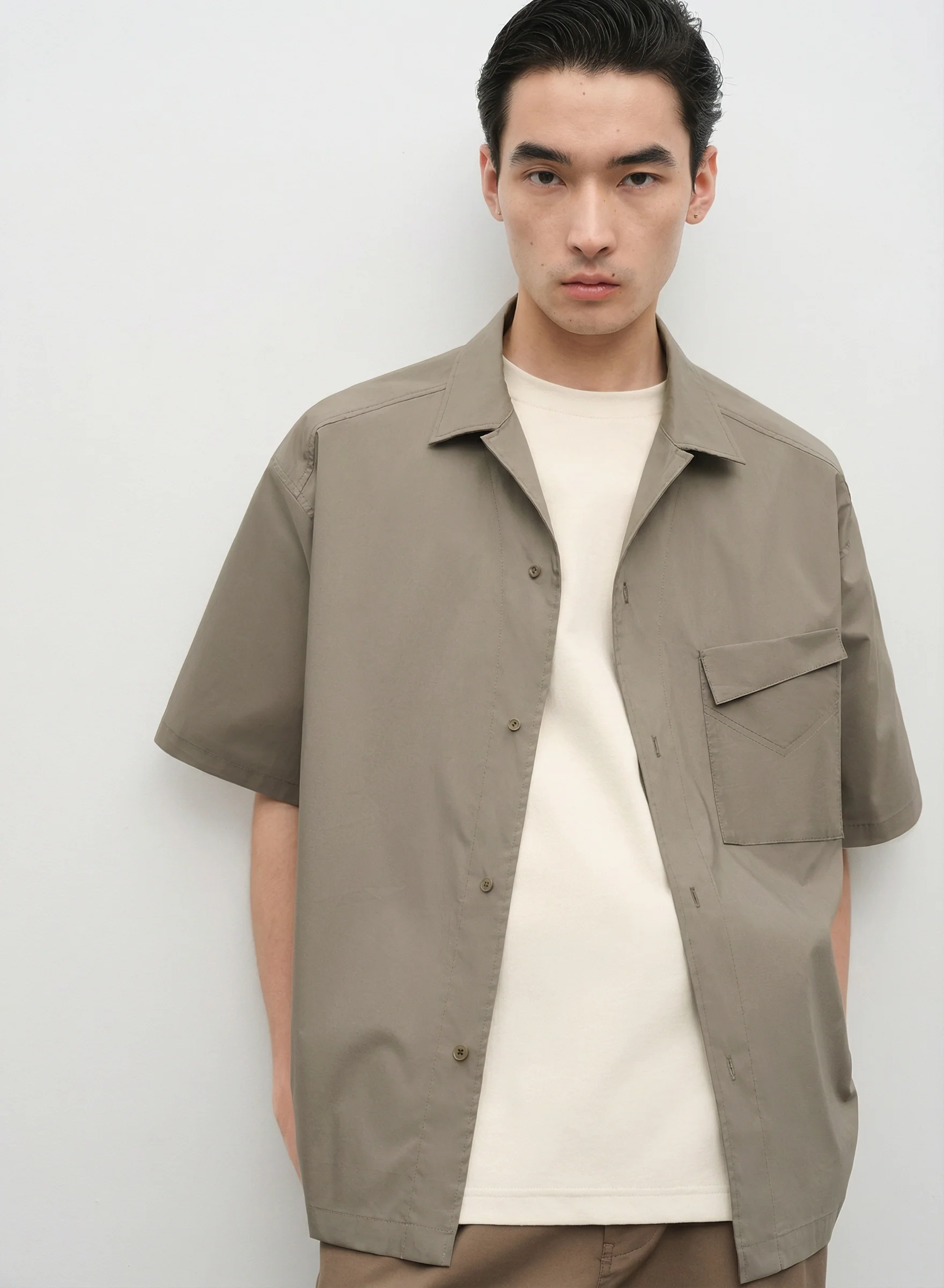 Camp-Collar Supima Cotton Shirt - Image 3
