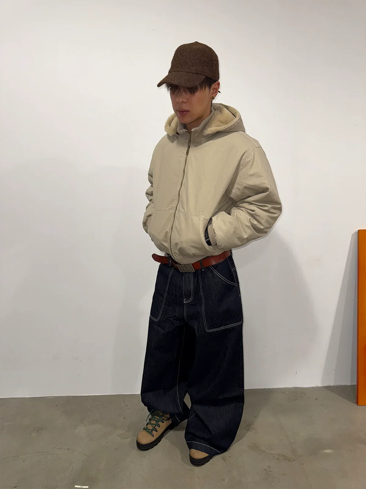 Canvas Hooded Fleece Jacket - Image 2