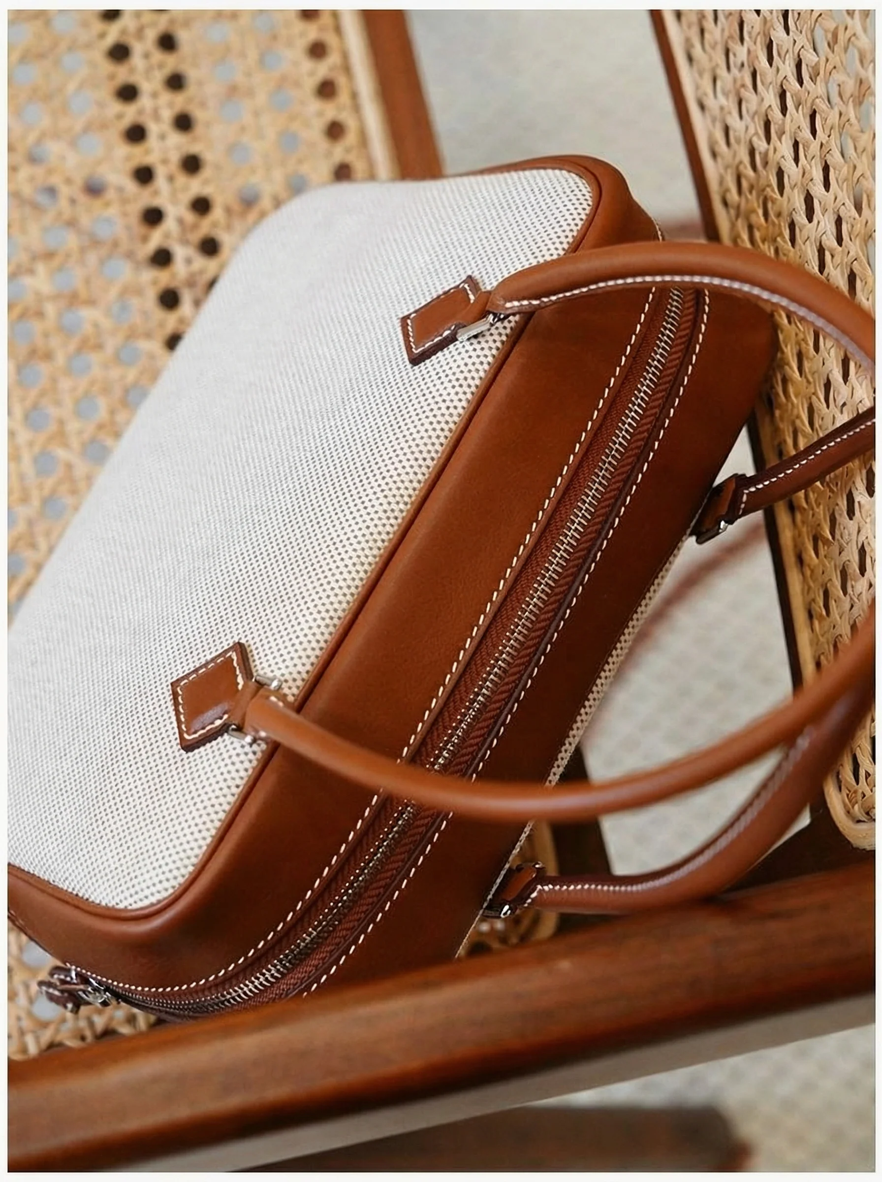 Canvas Square Satchel - Image 5