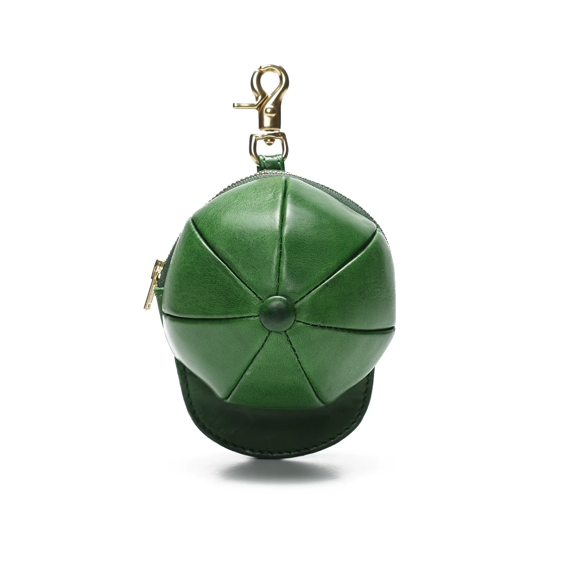 Cap-Shaped Leather Pouch - Image 3