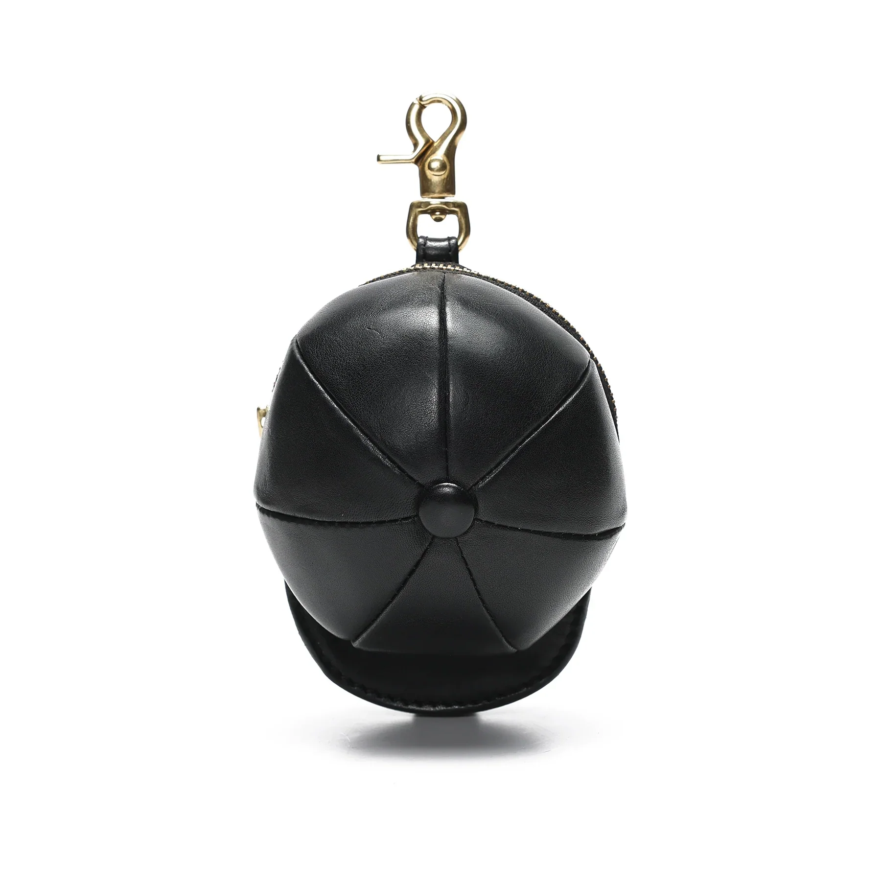 Cap-Shaped Leather Pouch - Image 6