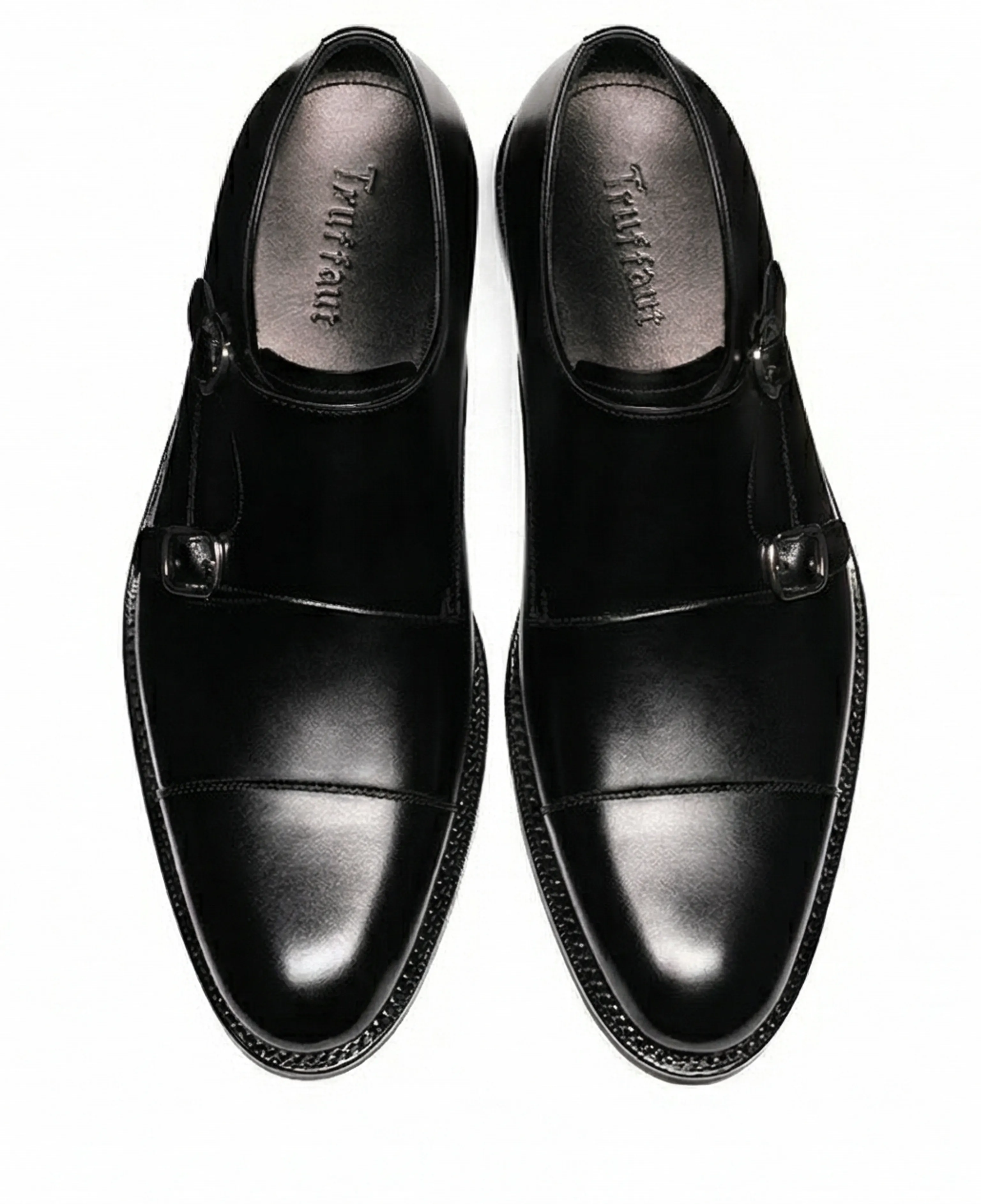 Cap-Toe Double Monk Shoes - Image 2