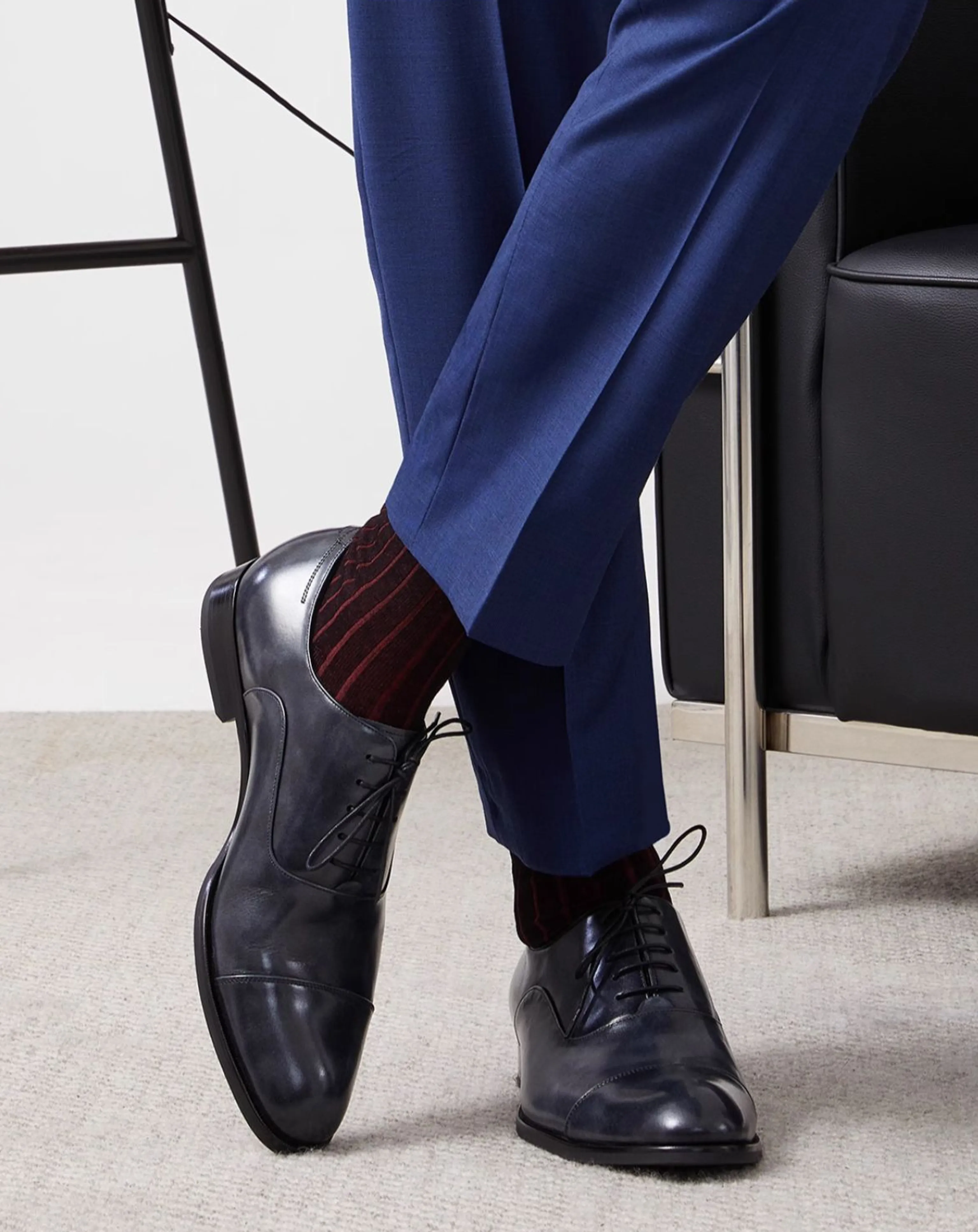Cap-Toe Oxford Leather Shoes - Image 3