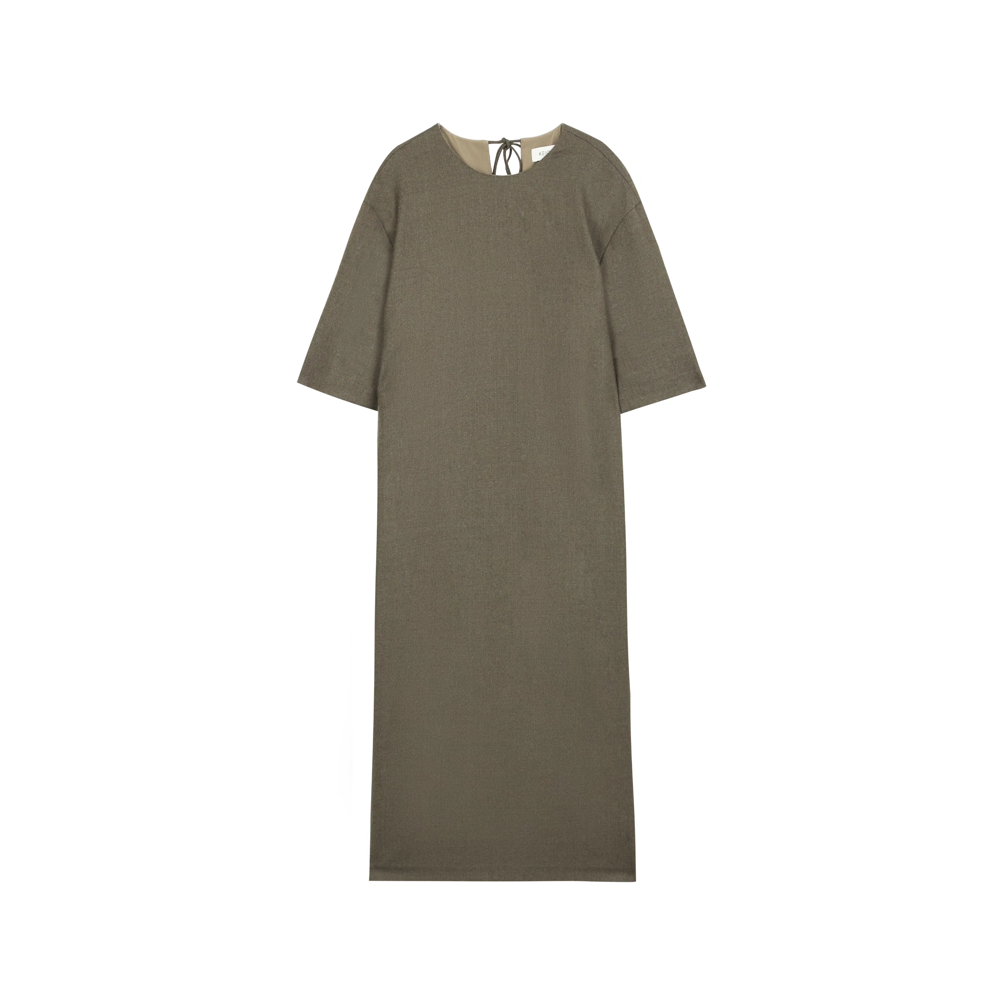 Cape-Sleeve Midi Dress - Image 3