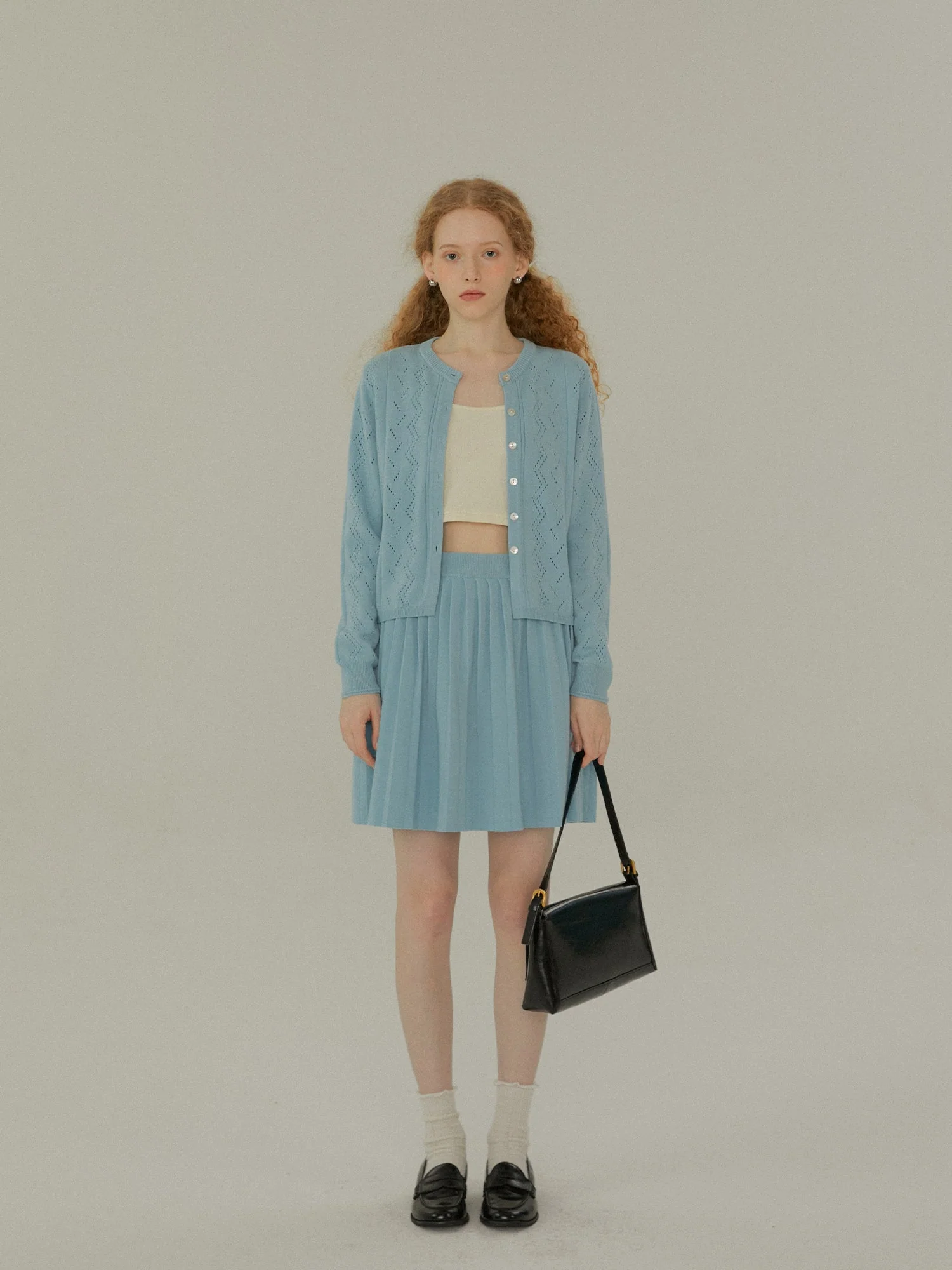 Cardigan Skirt Set - Image 3