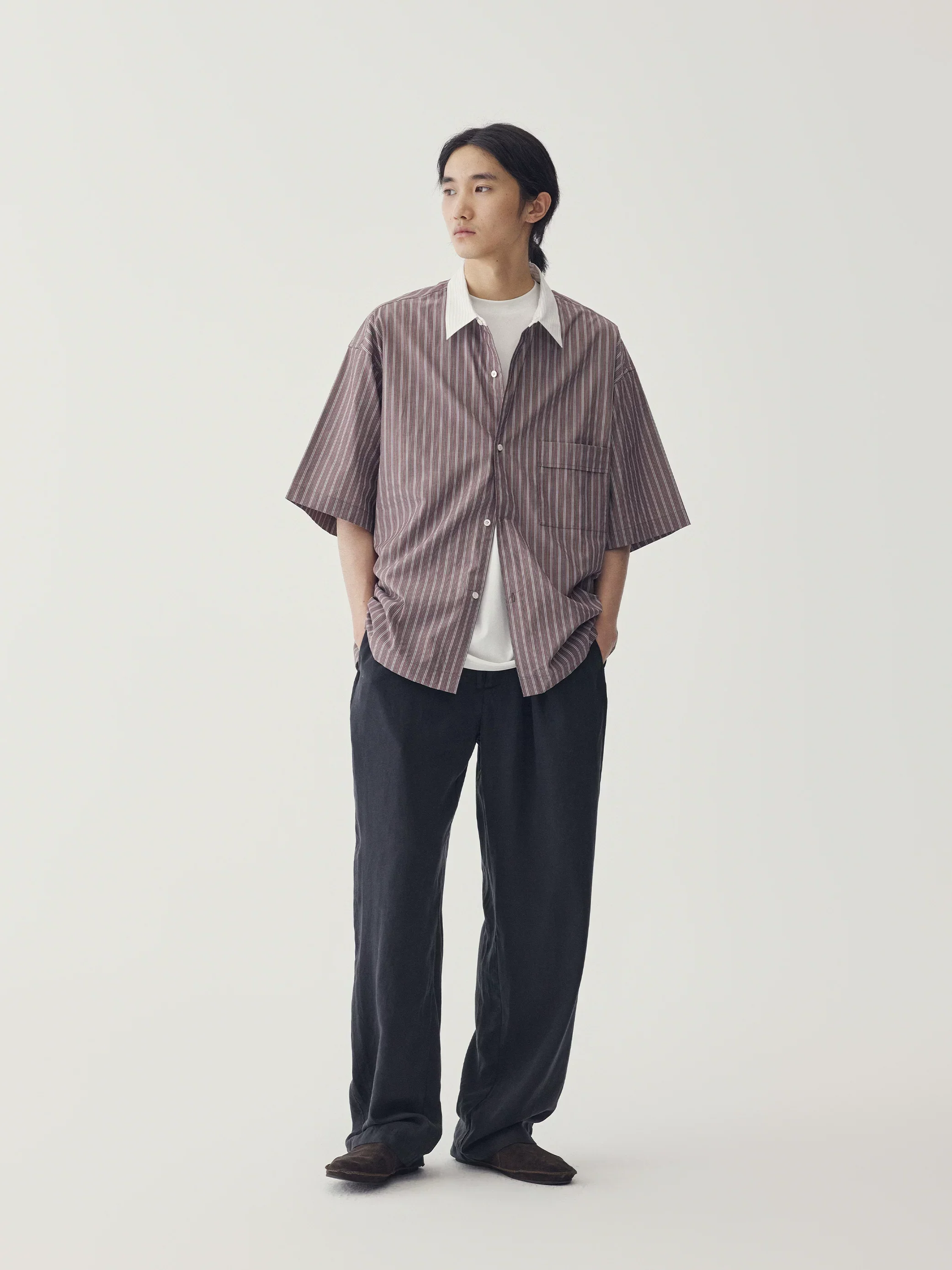 Carly Red Stripe Short-Sleeve Shirt - Image 2