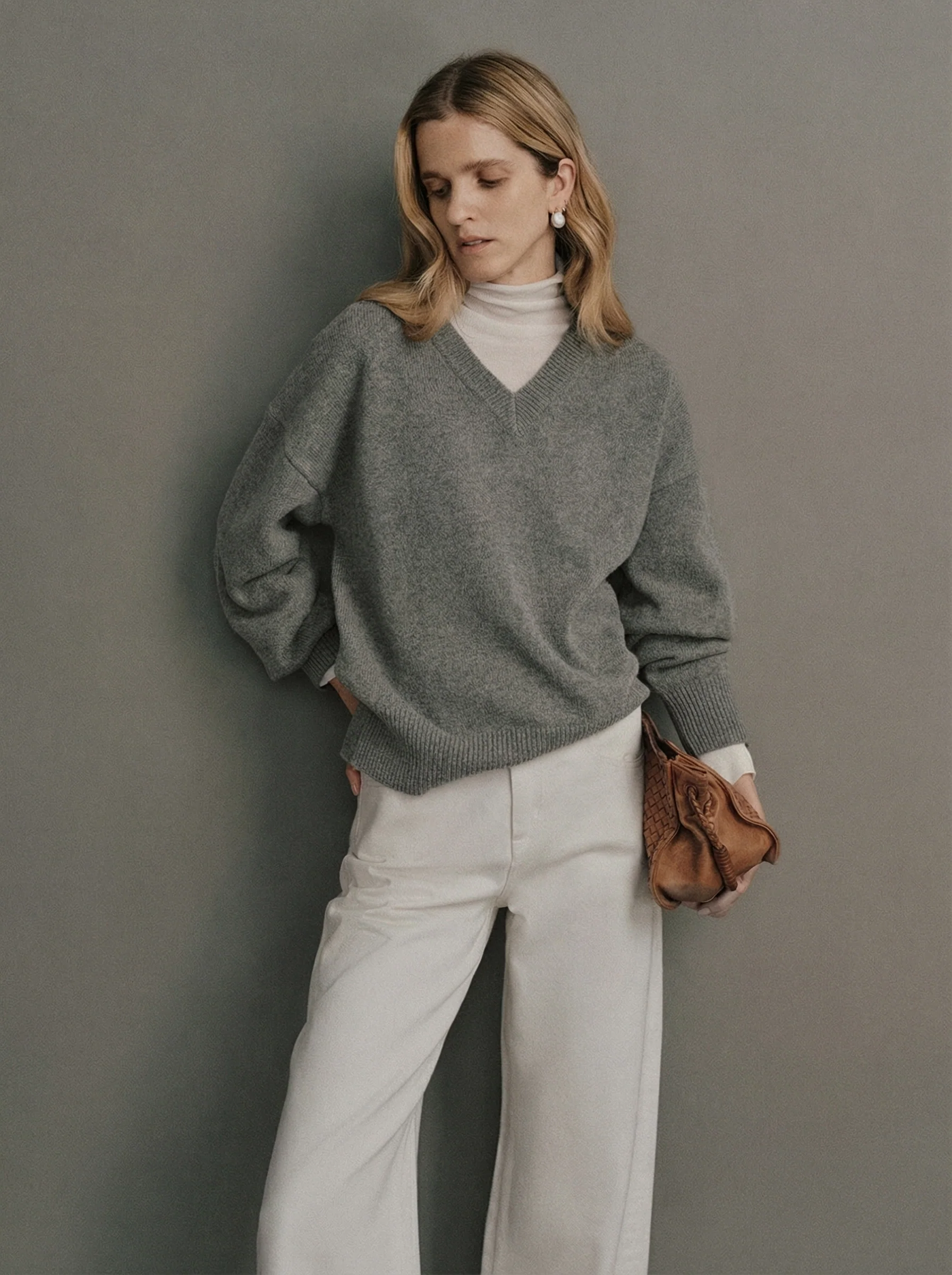 Carrie Merino V-Neck Sweater - Image 10