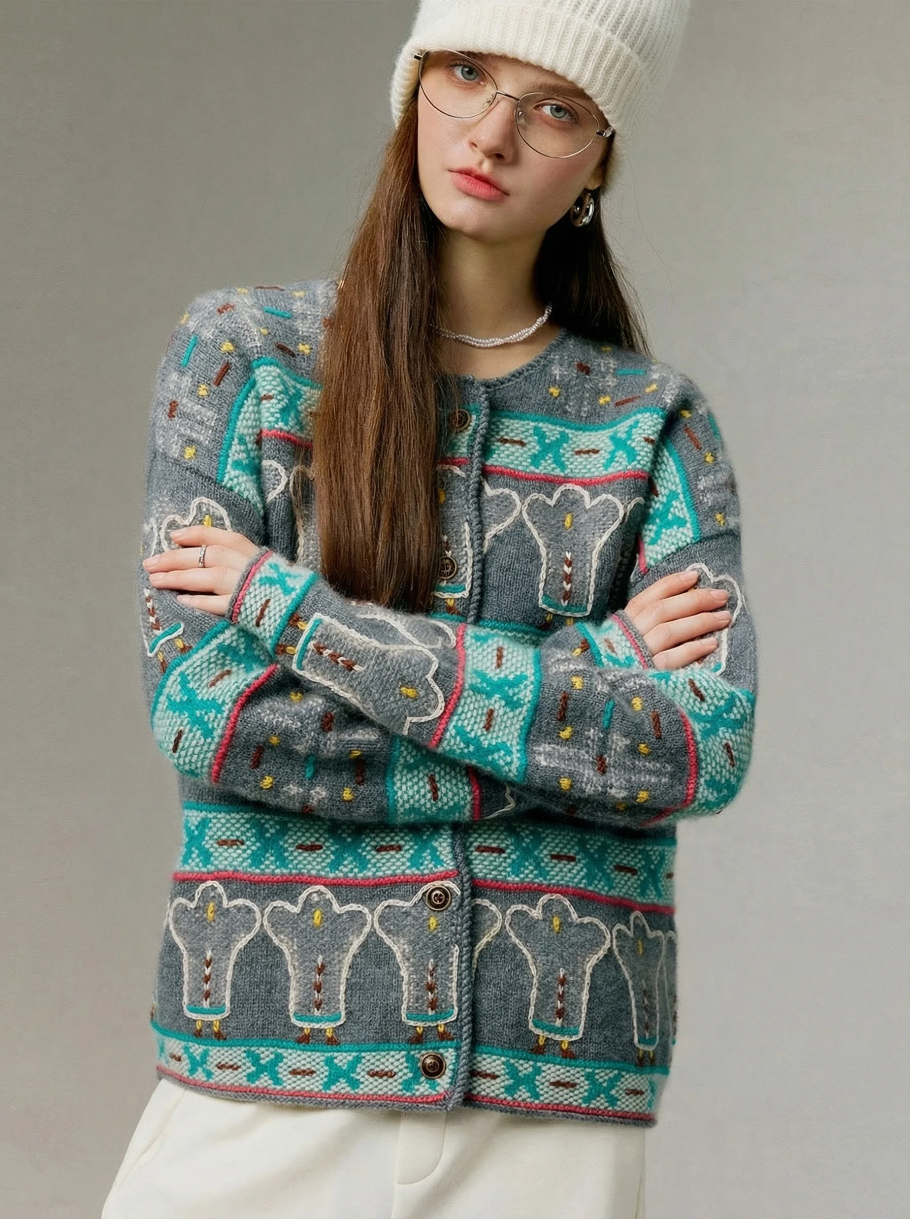 Cashmere Bear Cardigan