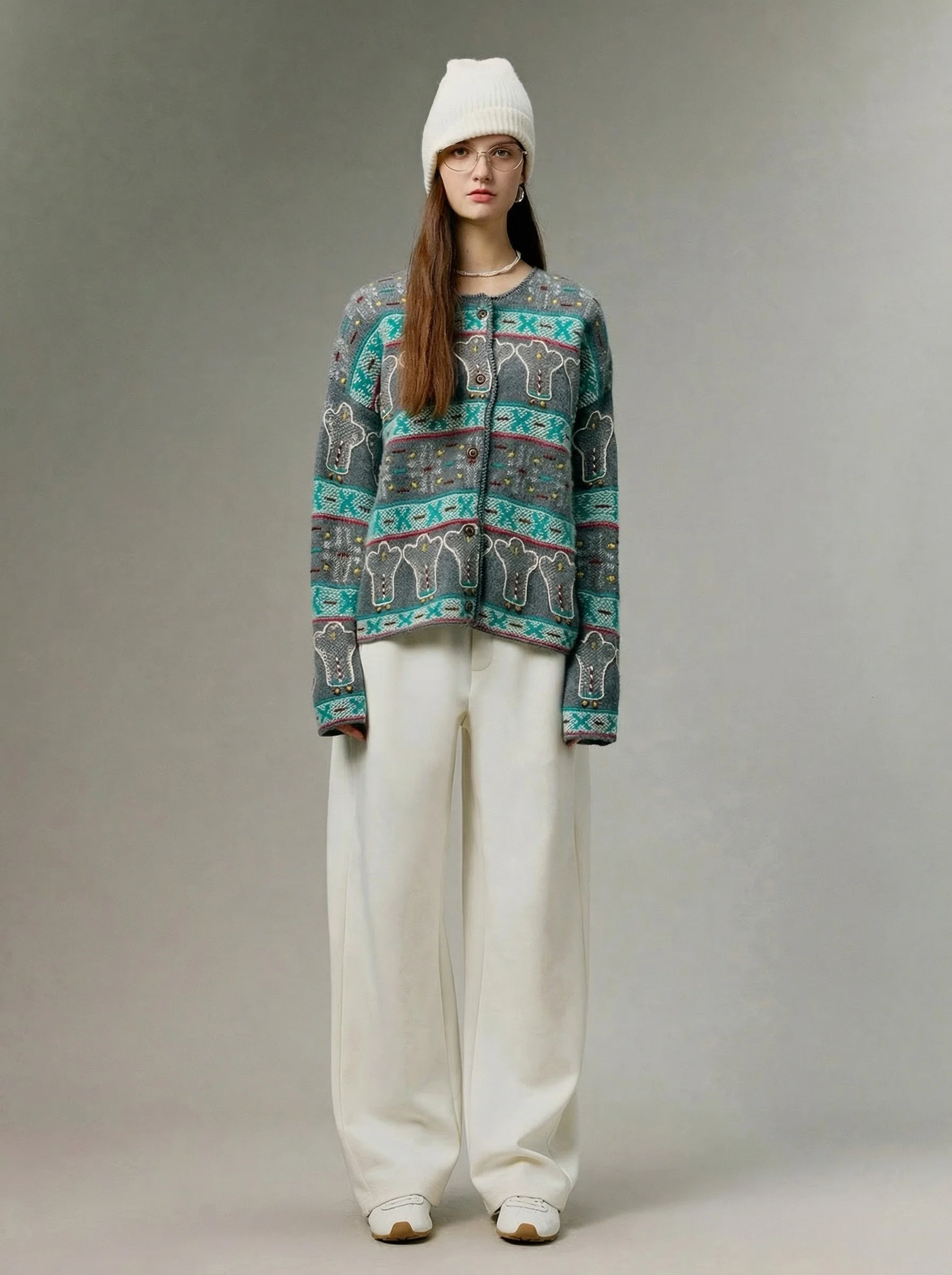 Cashmere Bear Cardigan - Image 3