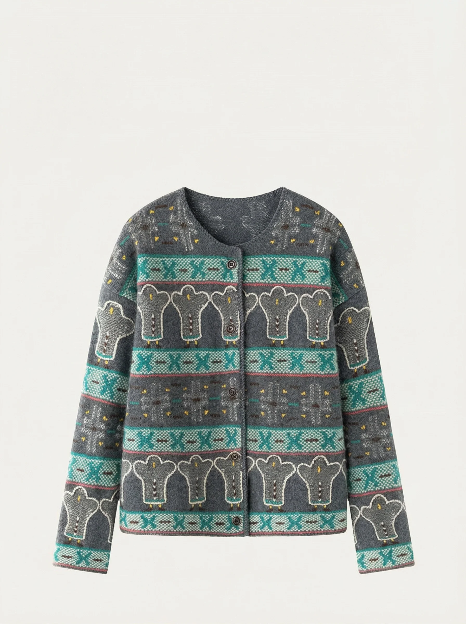 Cashmere Bear Cardigan - Image 6