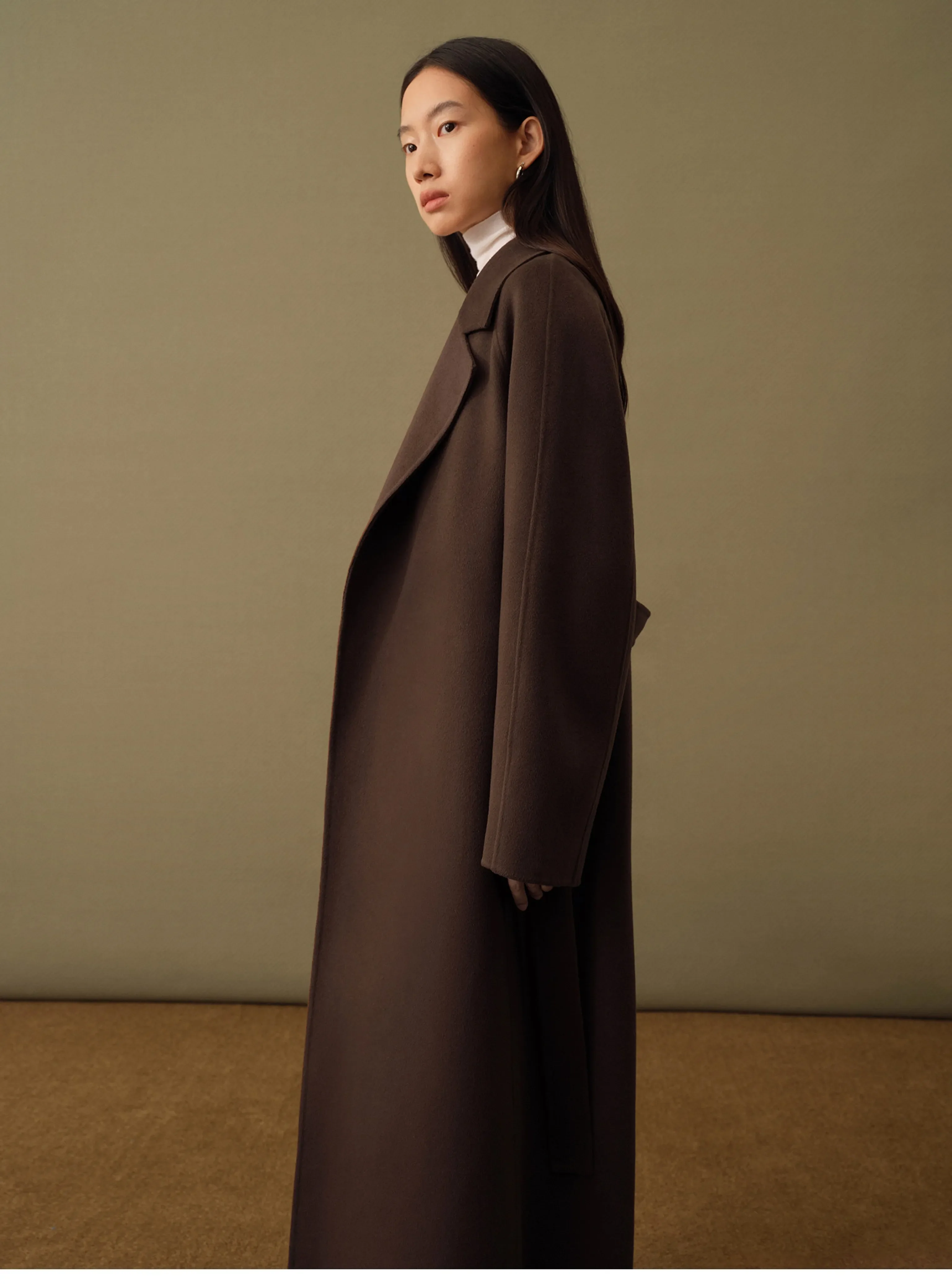 Cashmere Belted Wrap Coat - Image 2
