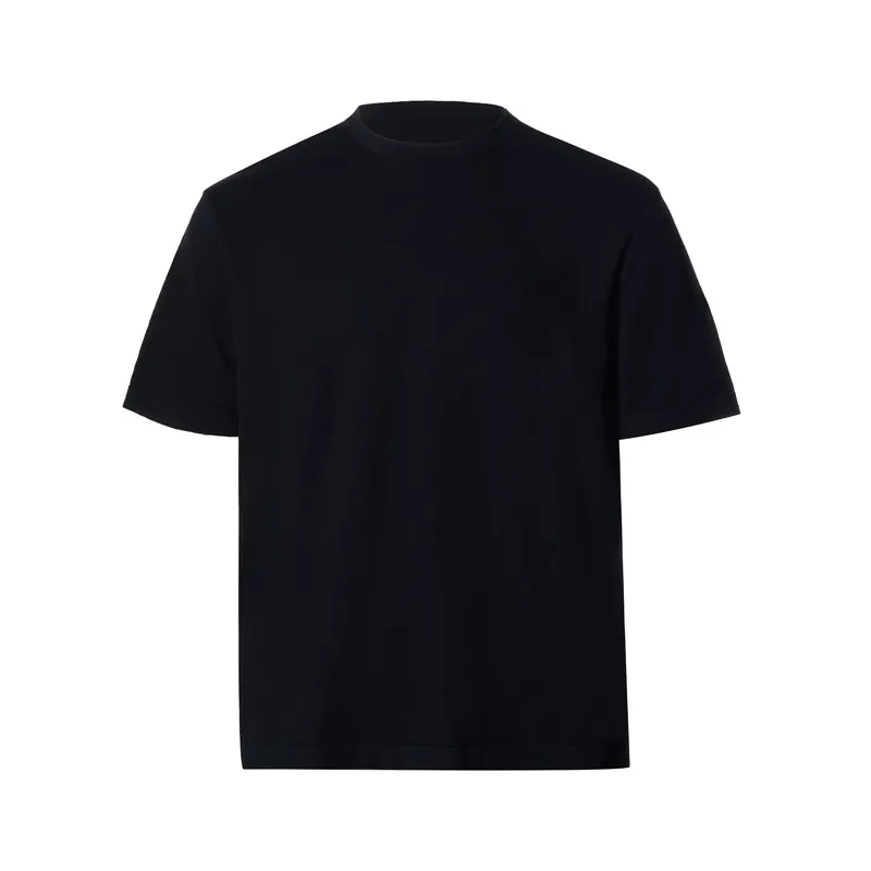 Cashmere-Cotton Fine Knit Crewneck Tee - Image 7