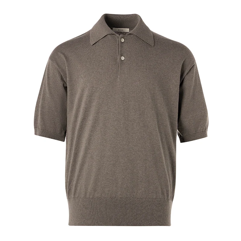 Cashmere-Cotton Knit Polo - Image 4