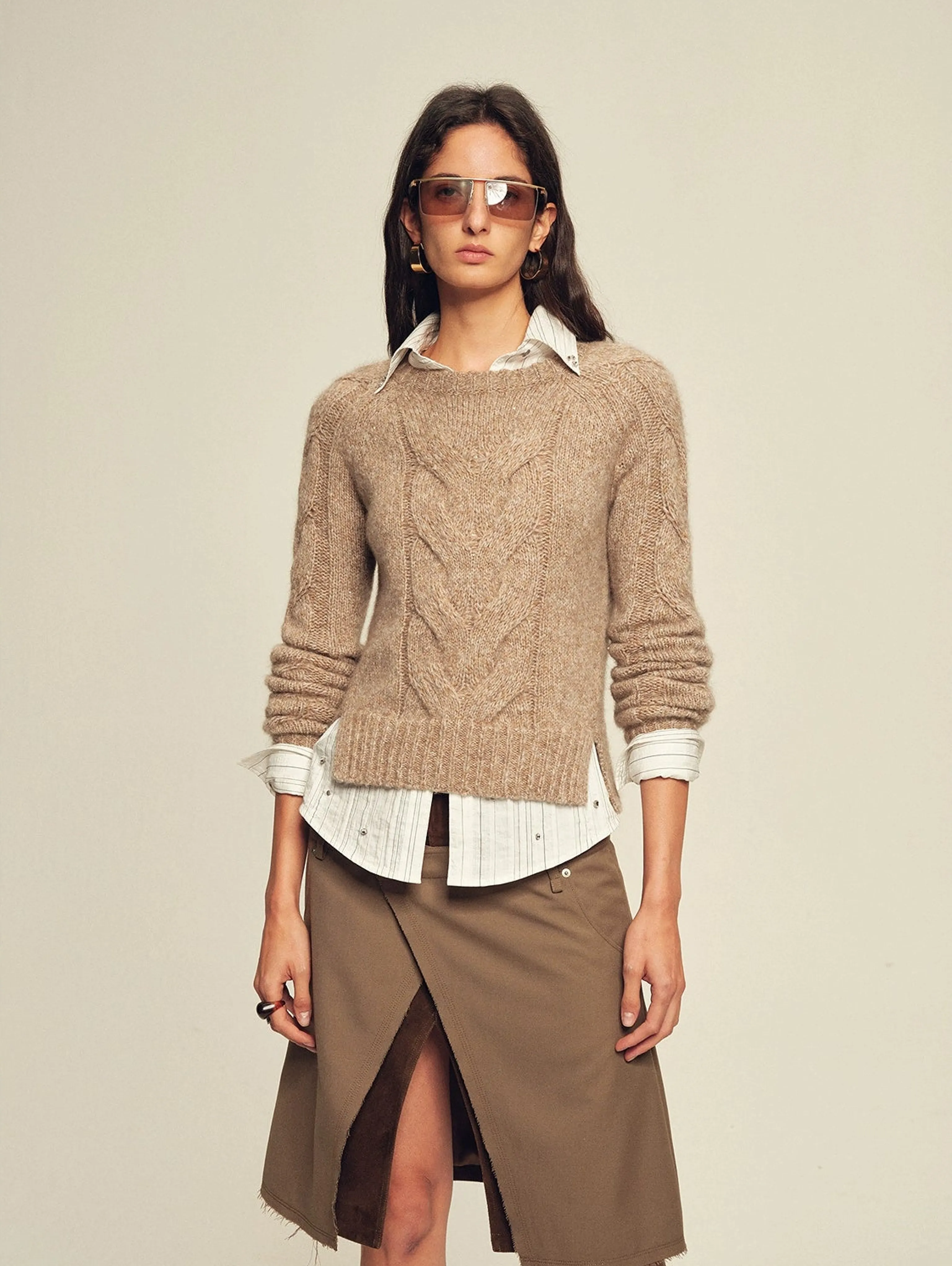 Cashmere Merino Cable Crew - Image 5