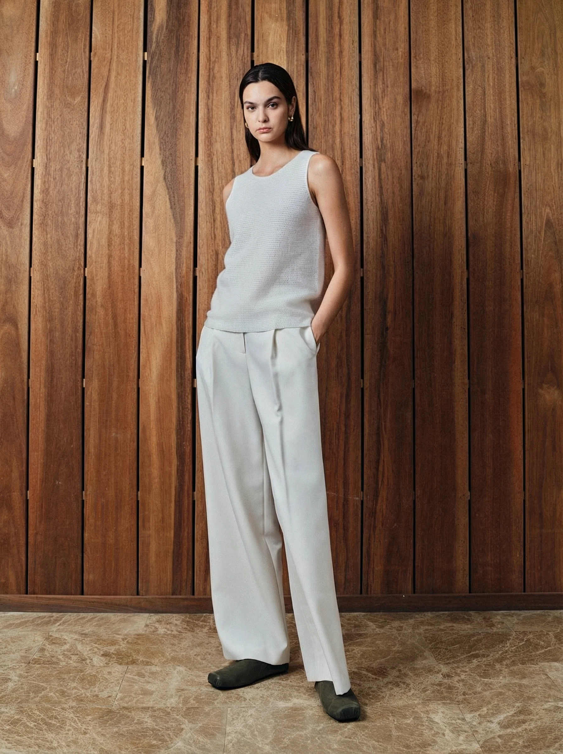 Cashmere V-Neck Sweater and Vest Set - Image 3