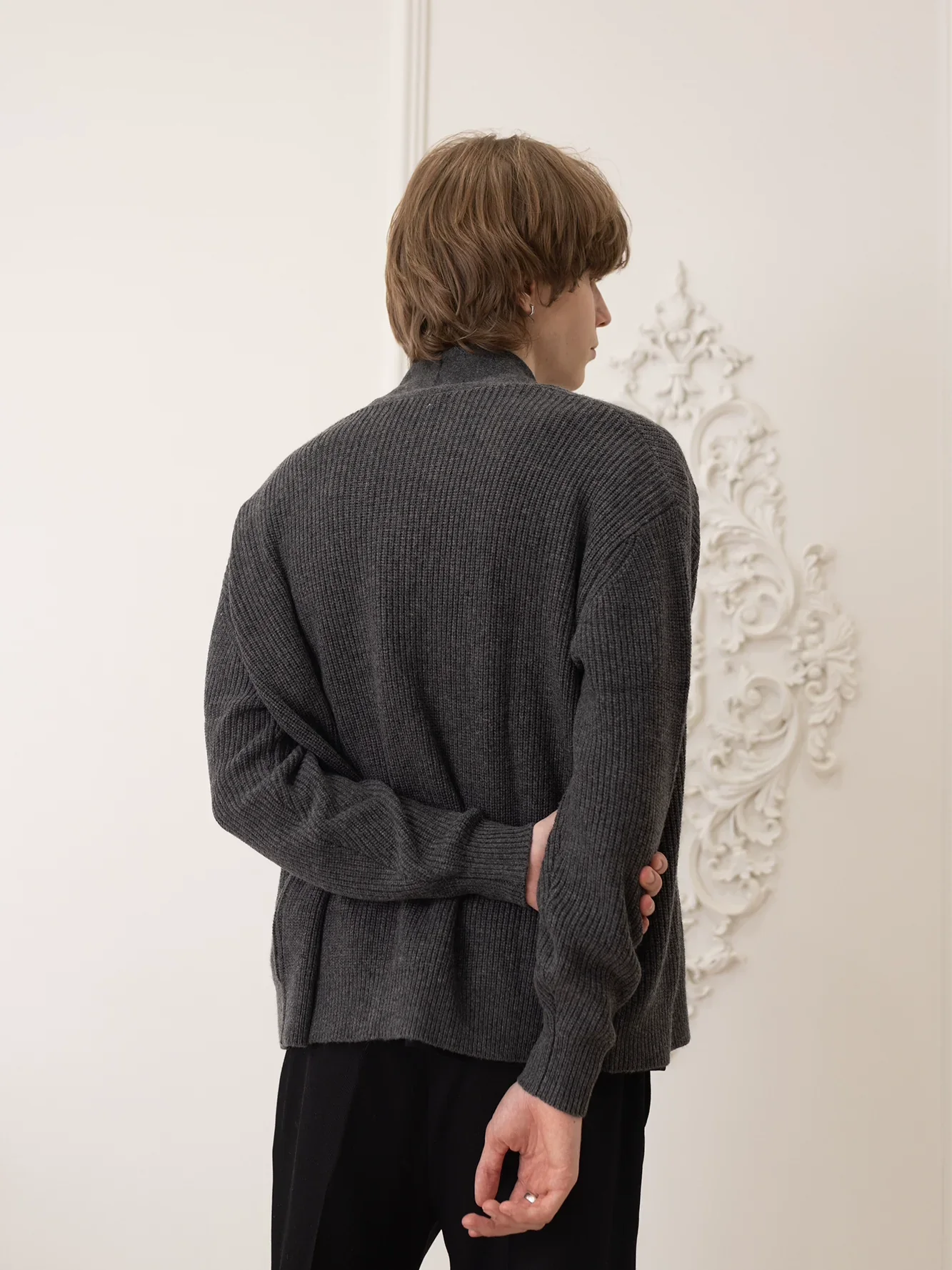 Cashmere Wool Cotton Blend Cardigan - Image 3