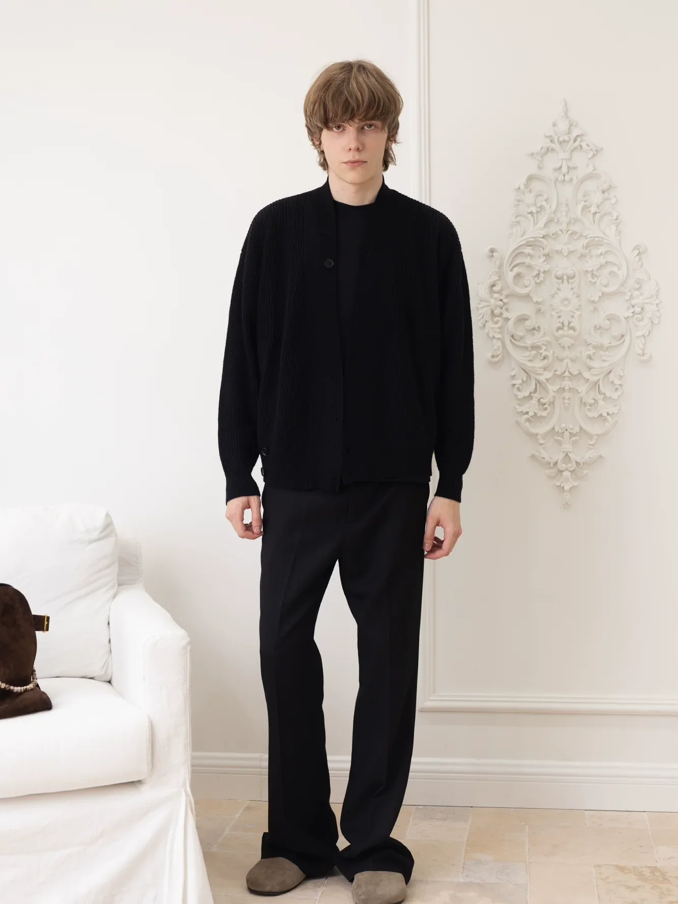 Cashmere Wool Cotton Blend Cardigan - Image 4