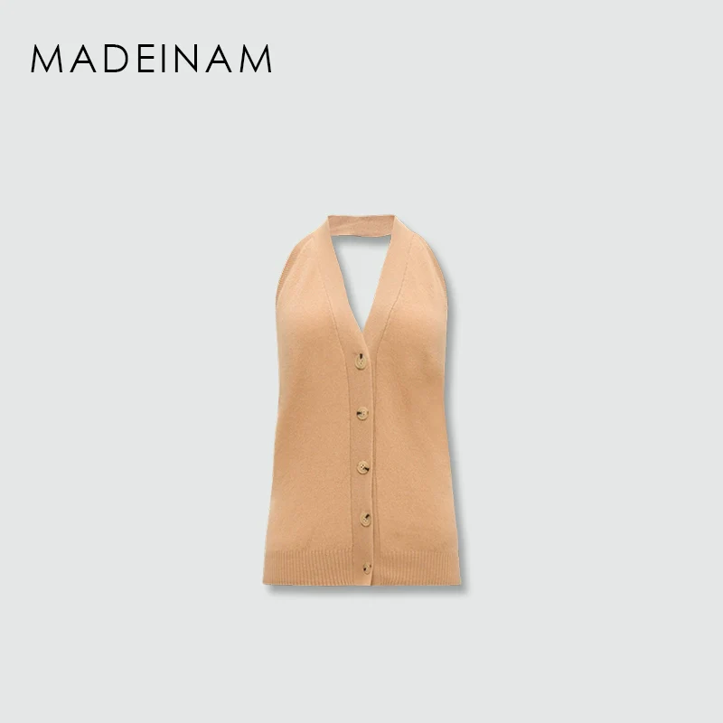 Cashmere Wool Halter Vest - Image 6