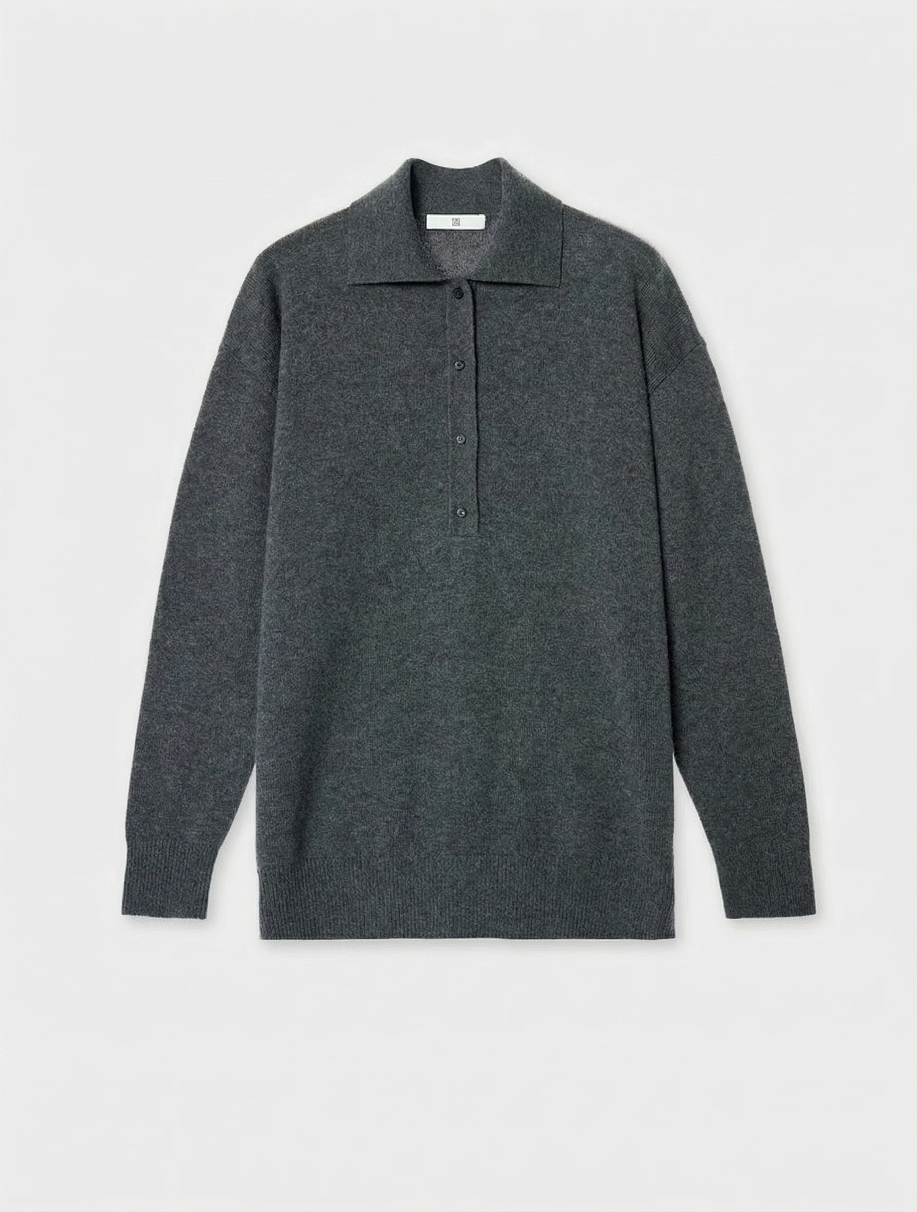 Cashmere Wool Polo Sweater - Image 2