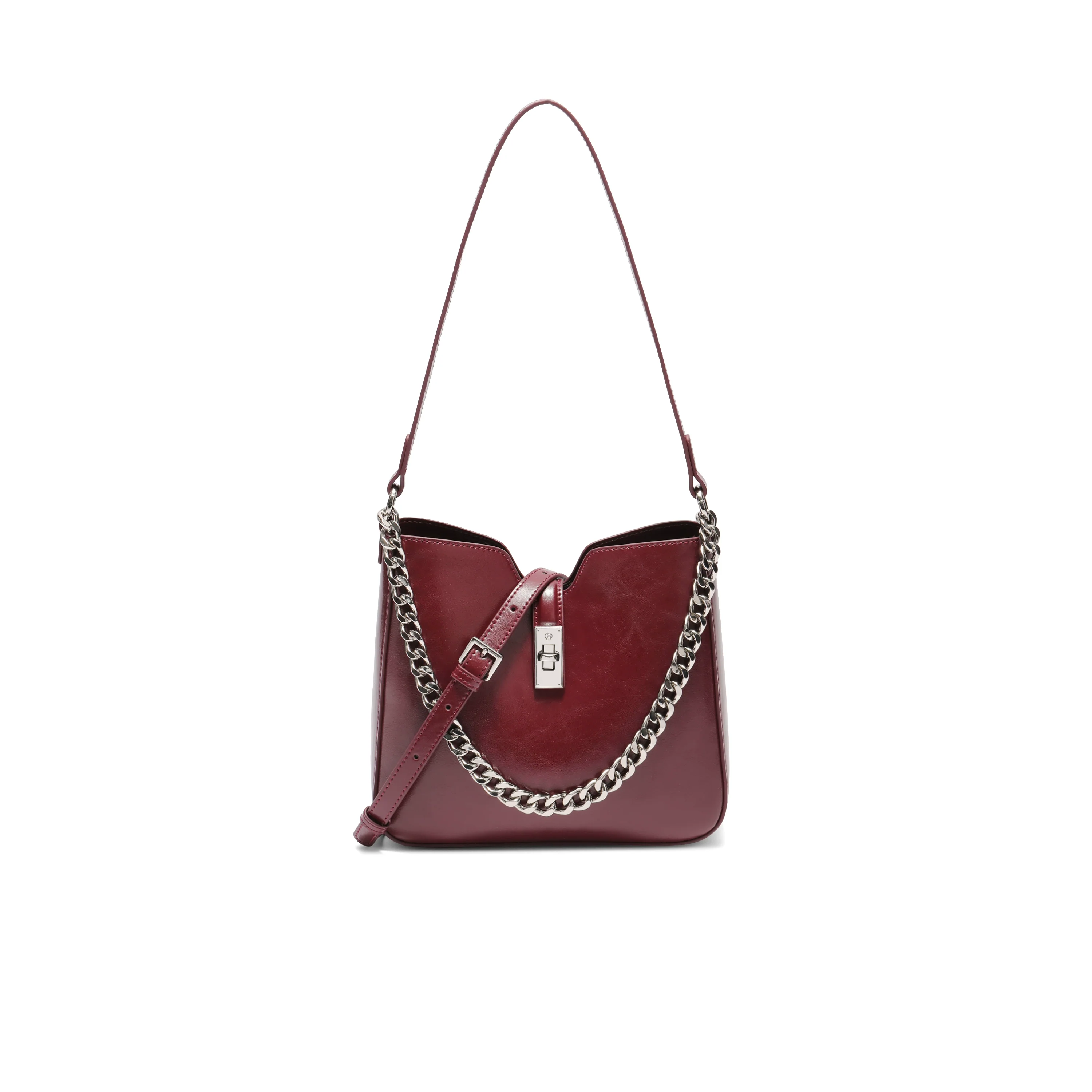 Chain-Accent Bucket Bag - Image 3