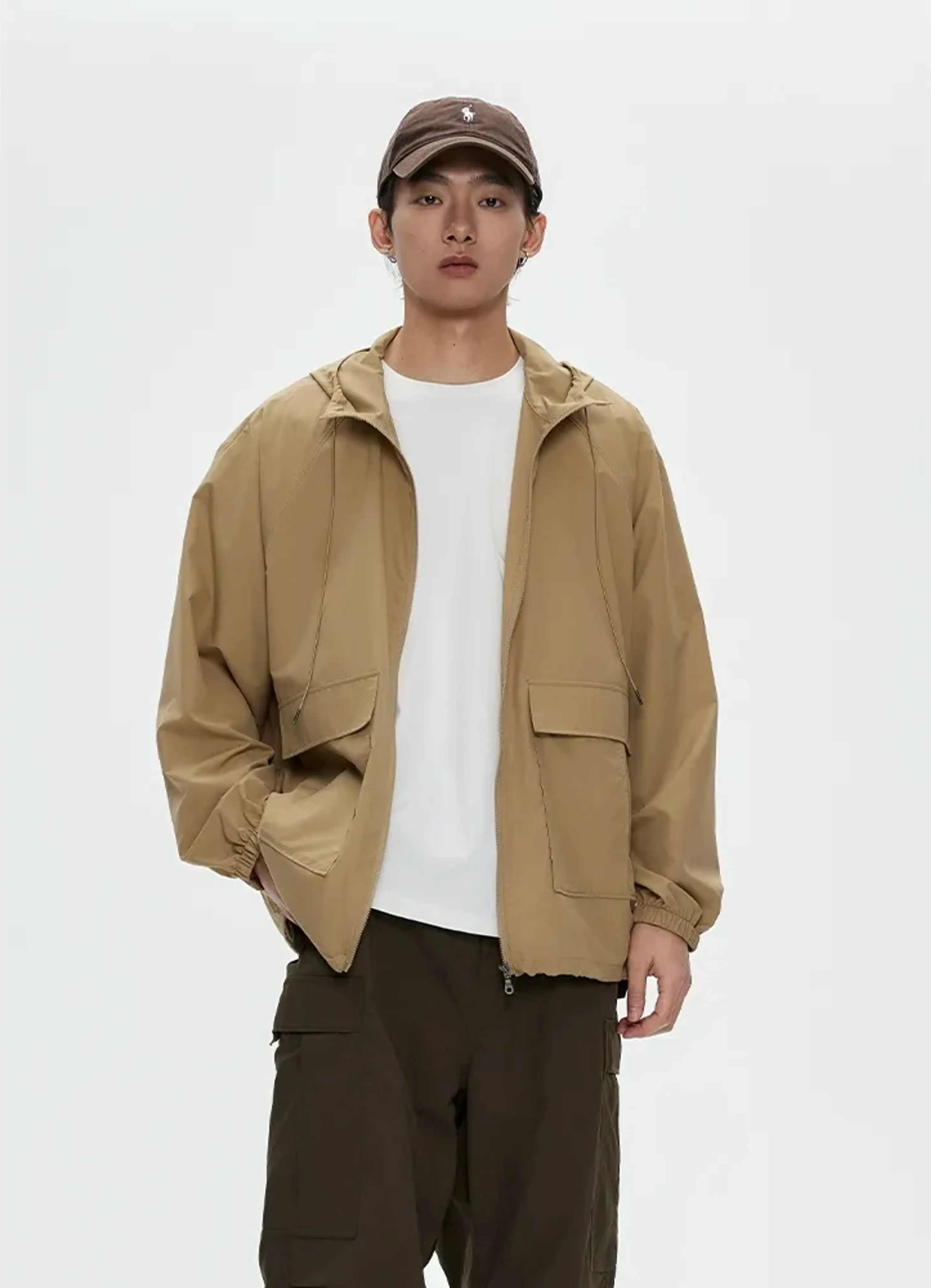Chain Hooded Windbreaker Jacket - Image 8