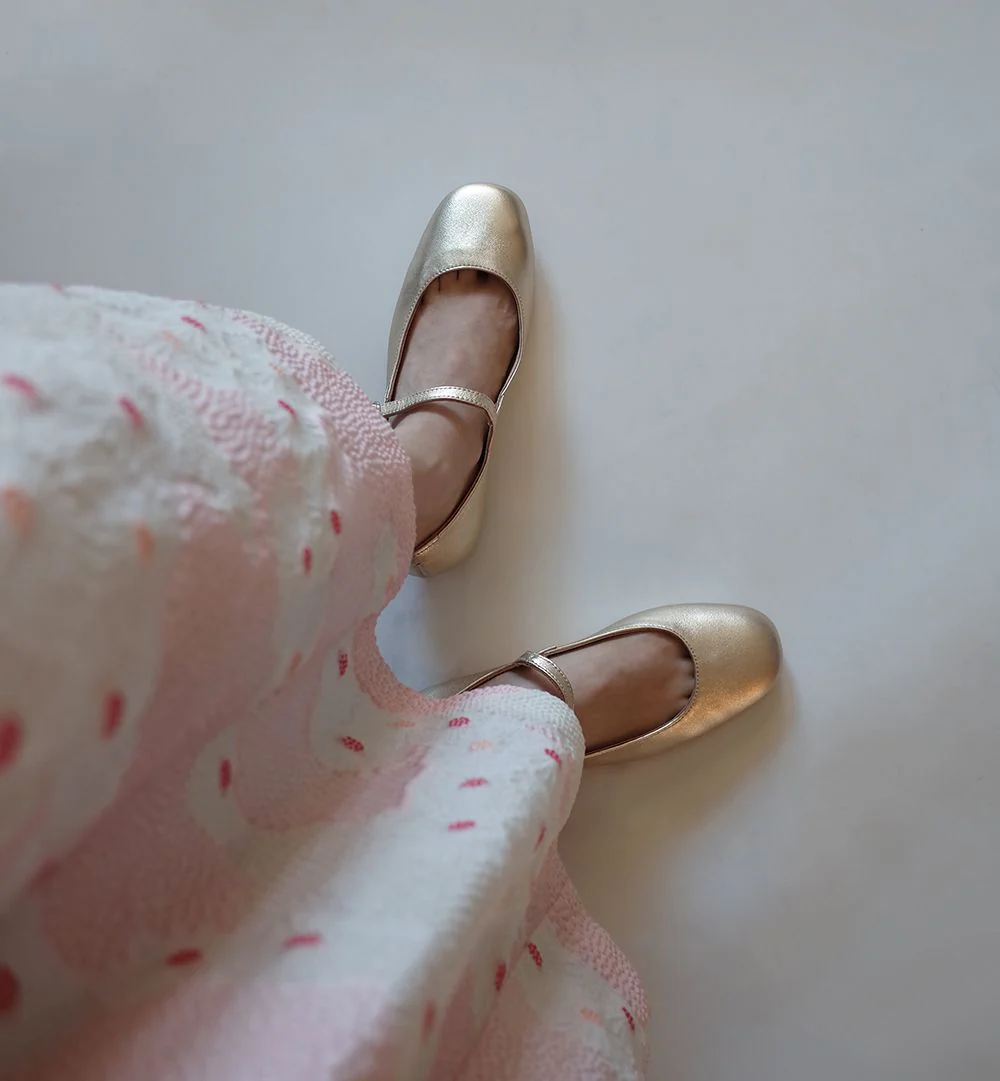 Champagne Mary Jane Flats - Image 3