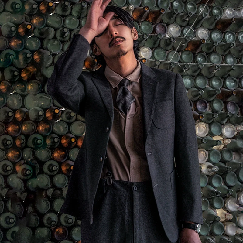 Charcoal Two-Button Blazer - Image 5
