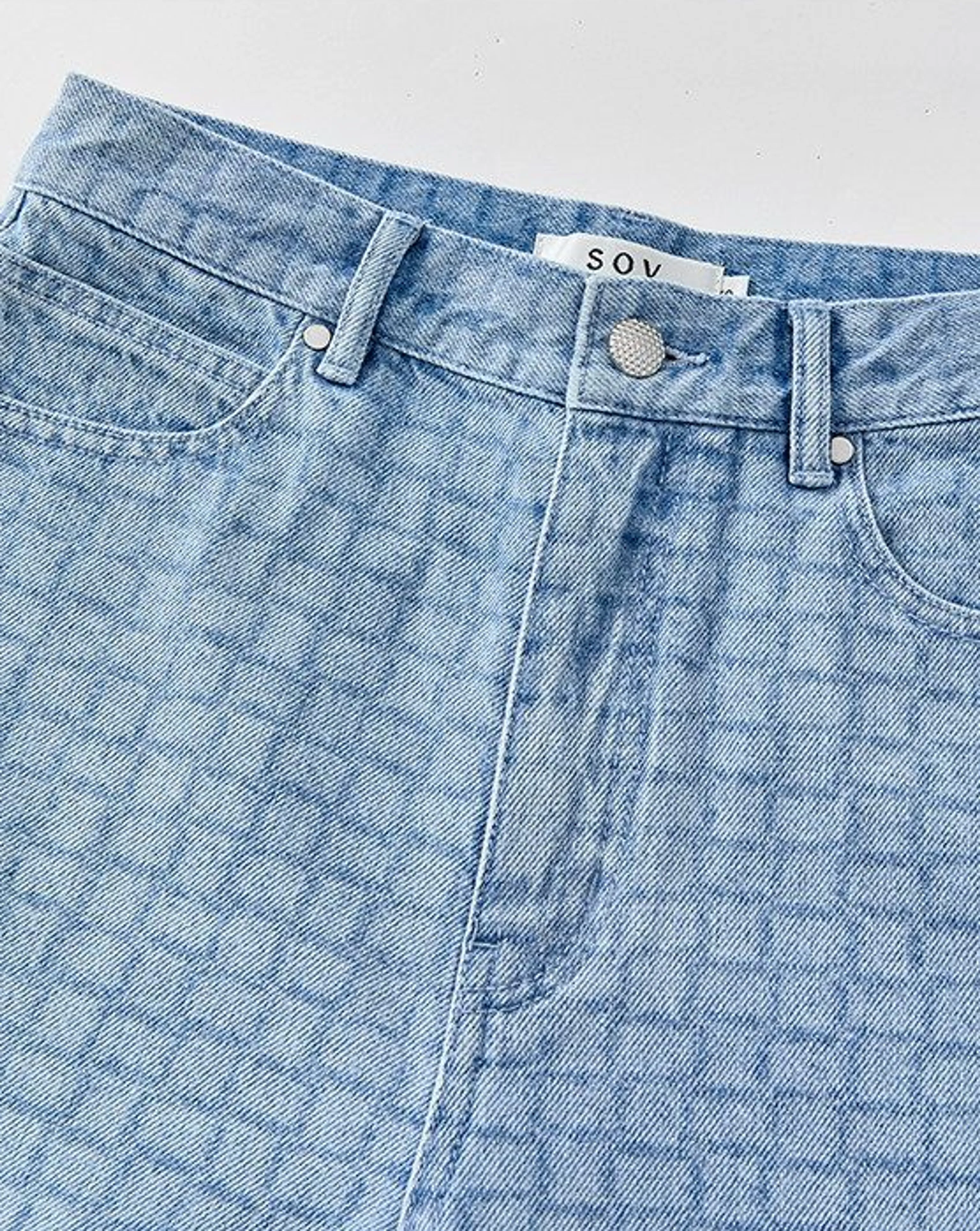 Check Wide-Leg Jeans - Image 3