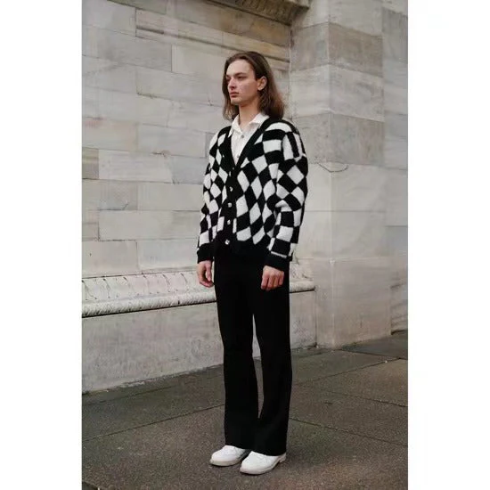 Checkerboard Cardigan - Image 4