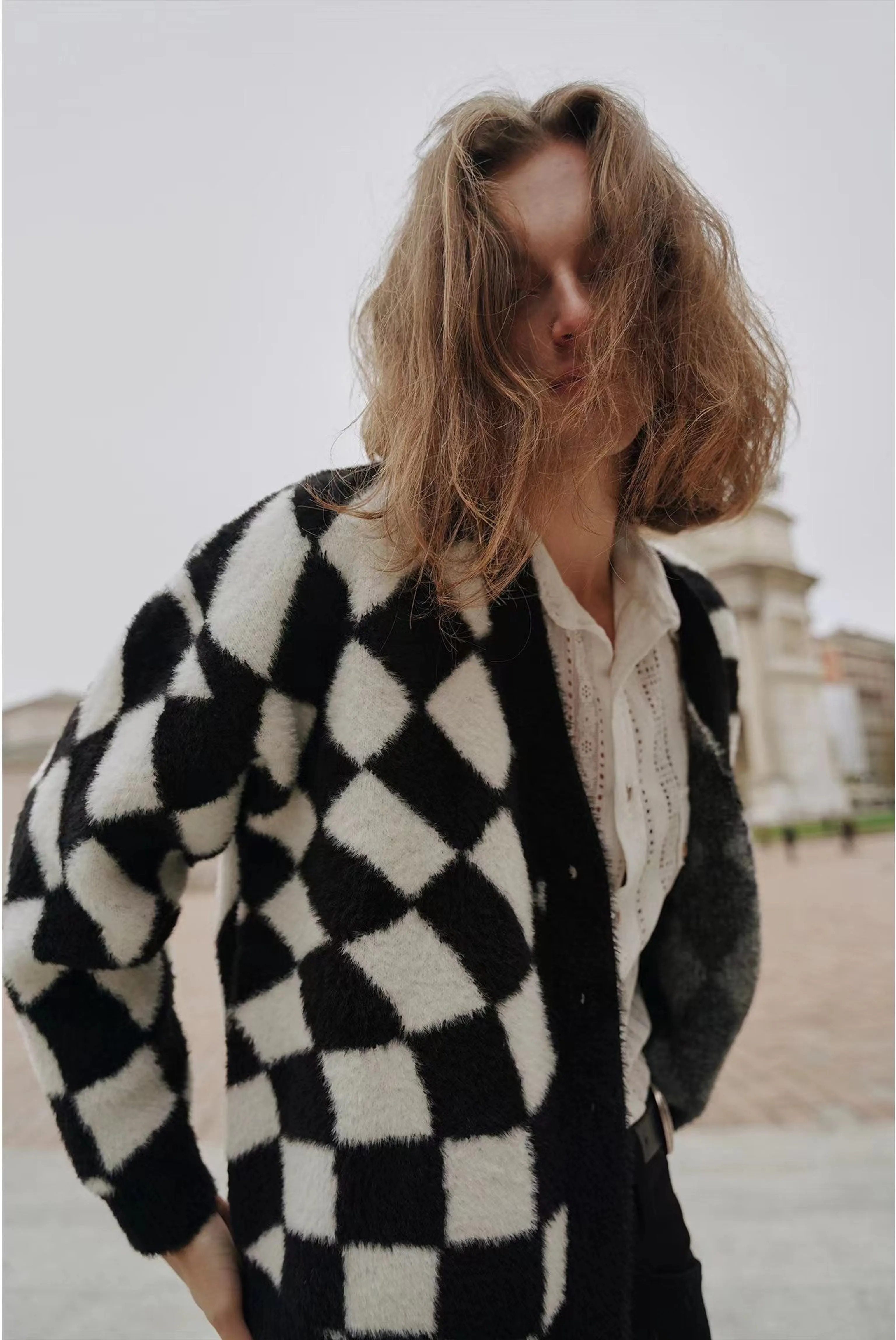Checkerboard Cardigan - Image 7