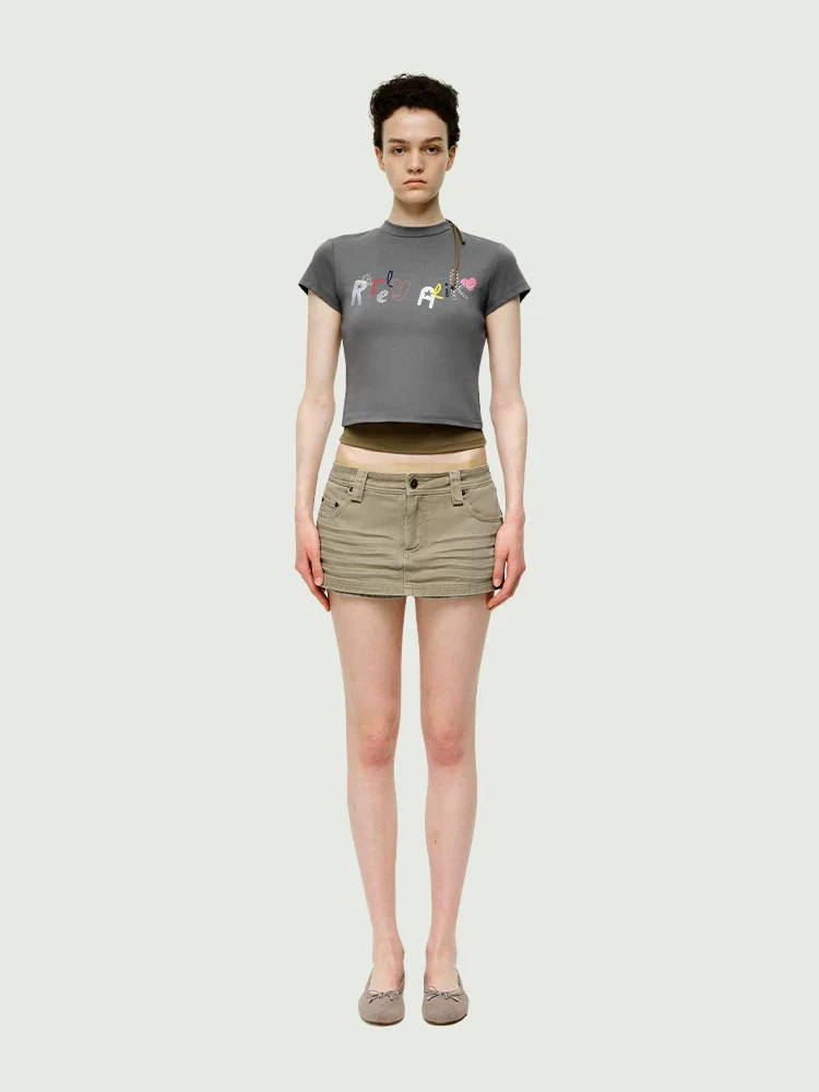 Childish Rhinestone Tee - Image 3