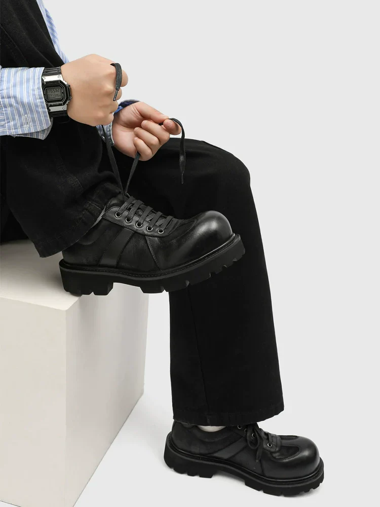 Chunky Leather Derby Shoe - Image 3