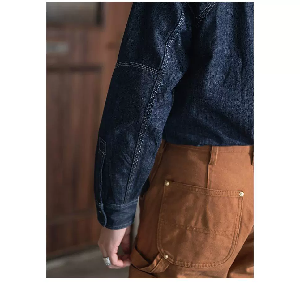 Cigarette Pocket Denim Shirt - Image 4