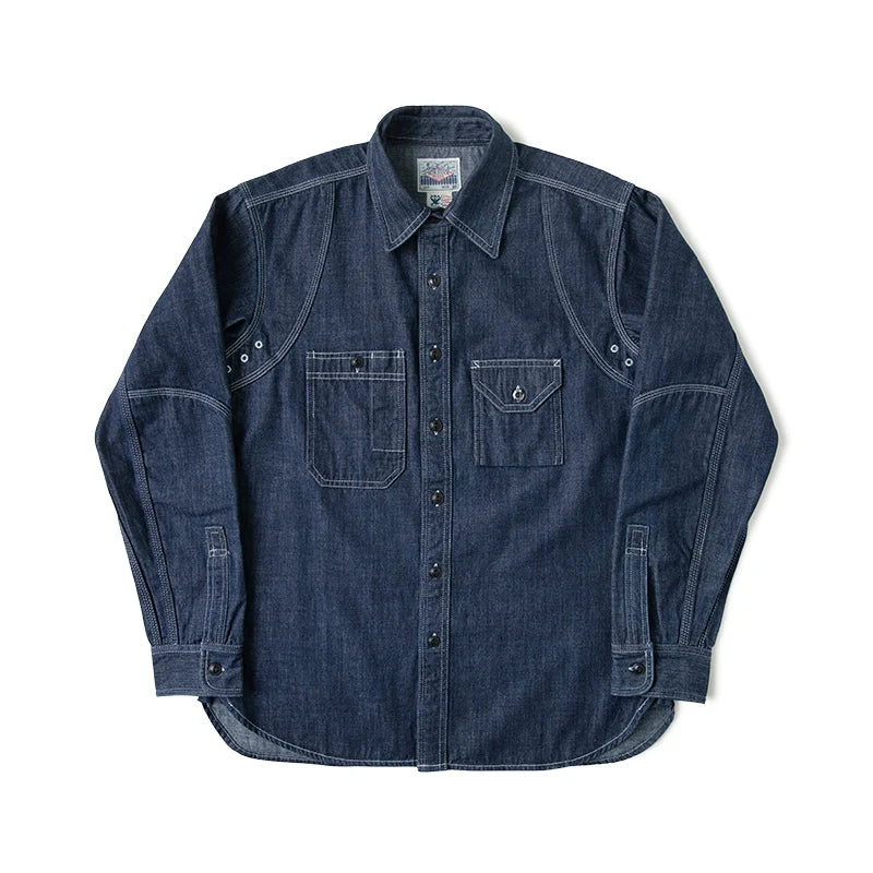 Cigarette Pocket Denim Shirt - Image 5