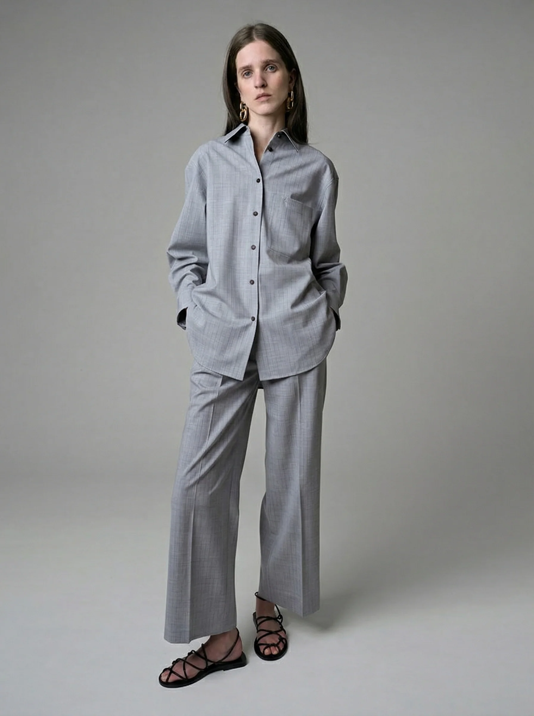 Clara Wool-Blend Shirt