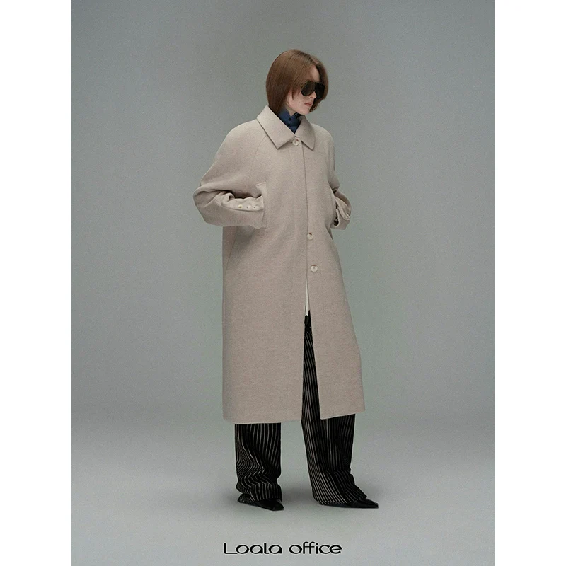 Classic Beige Overcoat - Image 5