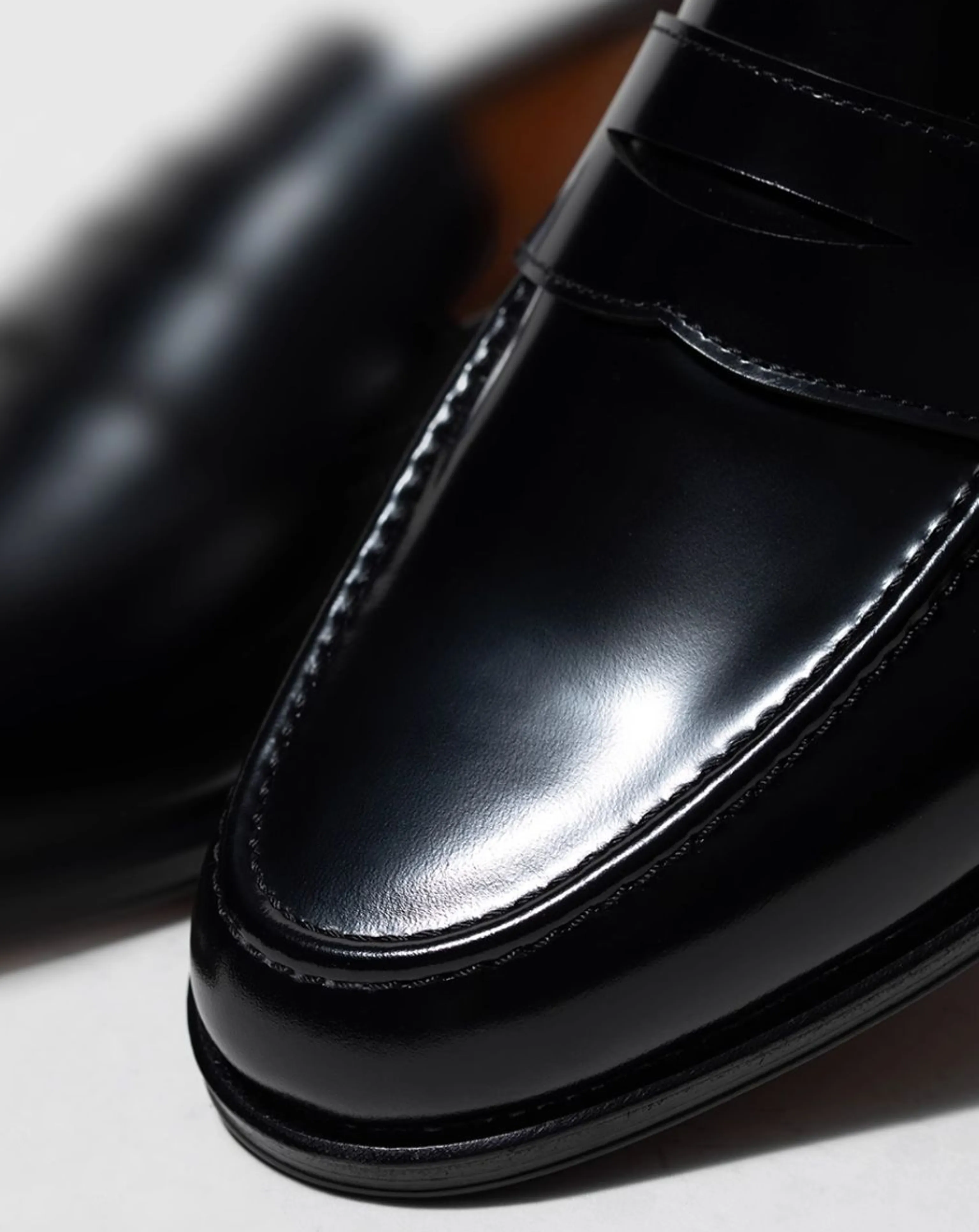 Classic Black Penny Loafers - Image 3