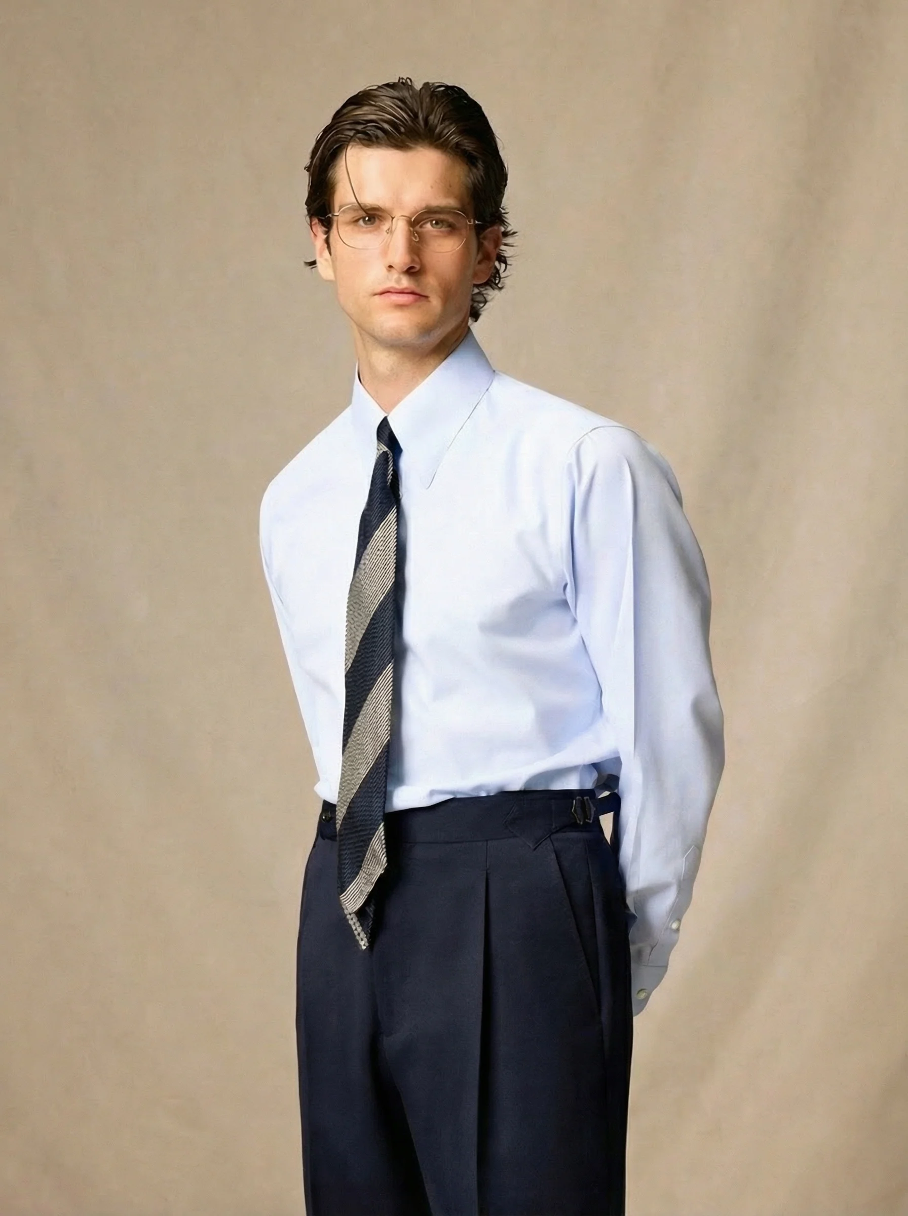 Classic Blue Dress Shirt - Image 5