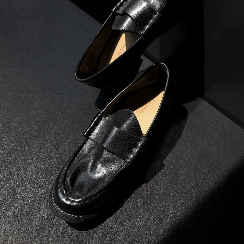 Classic Leather Loafers - Image 3