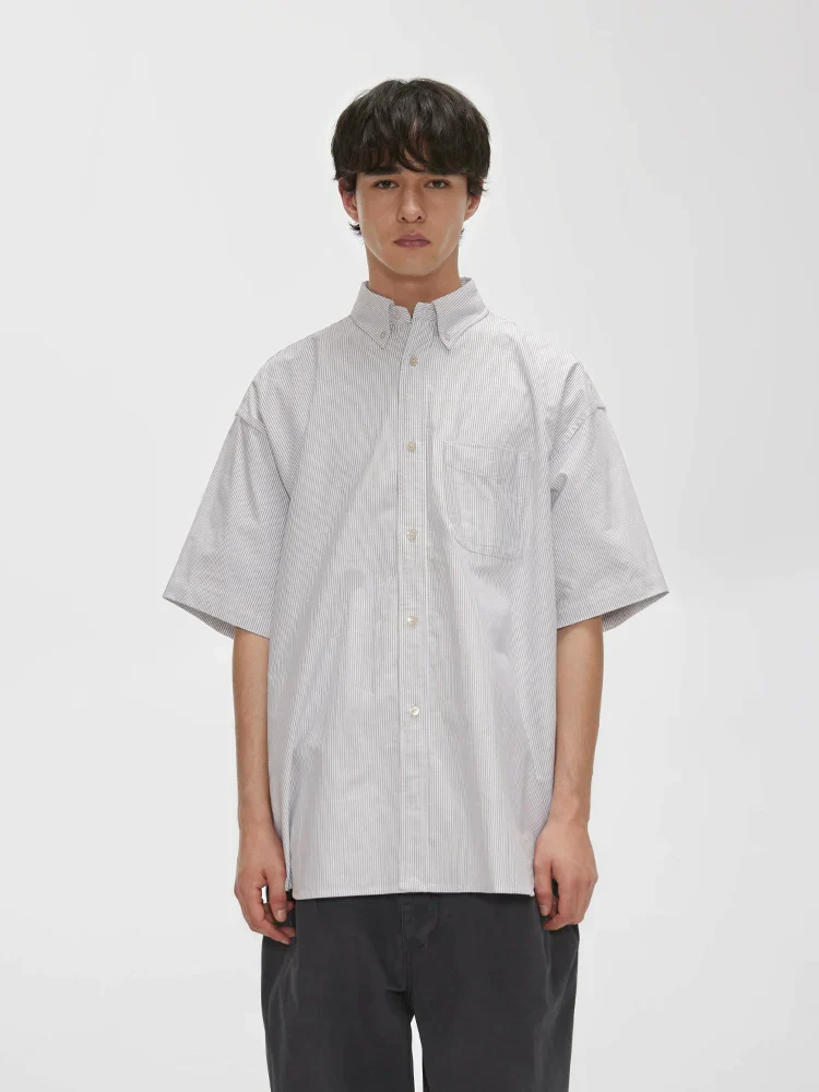 Classic Pinstripe Oxford Shirt - Image 3