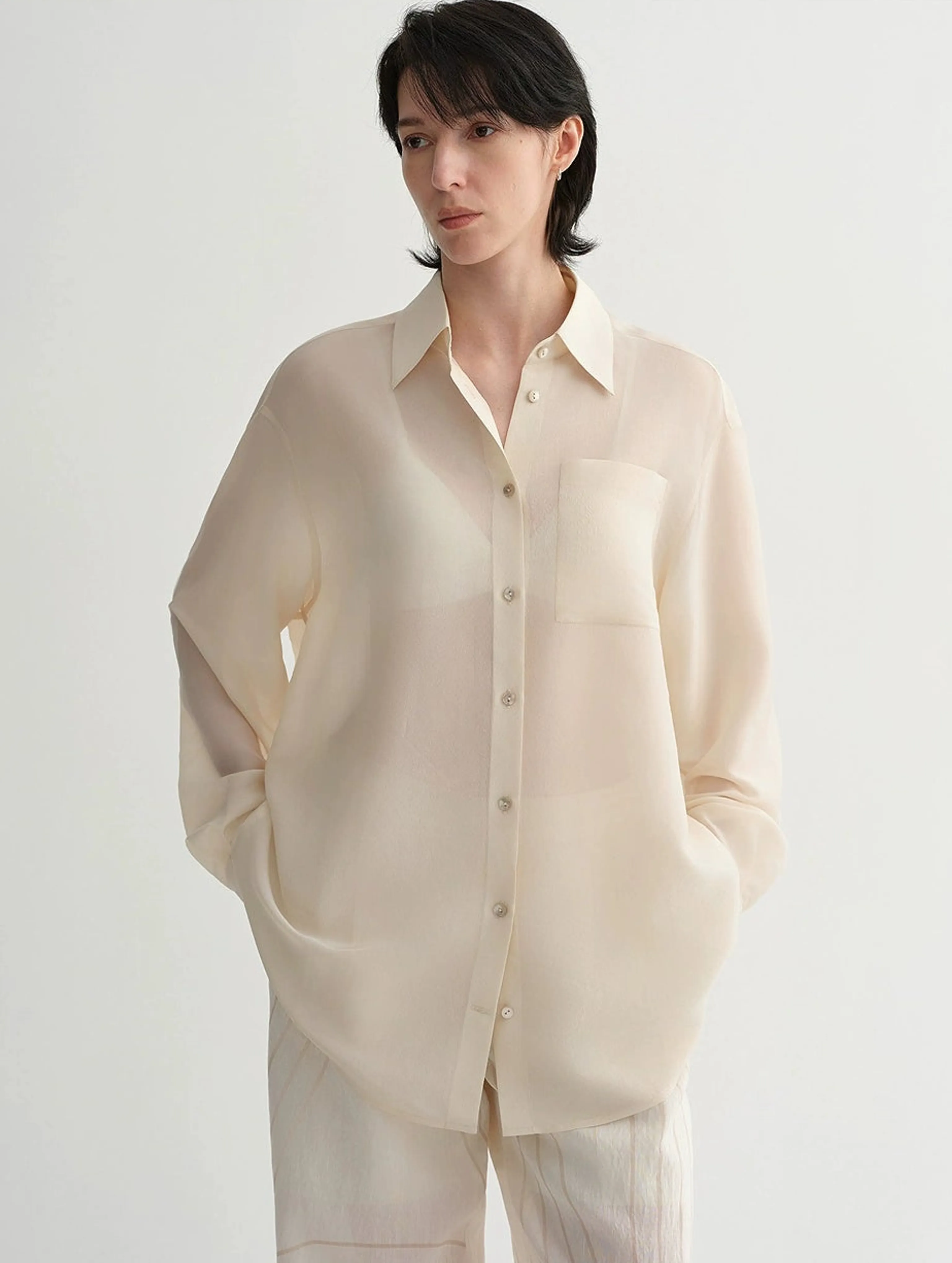 Classic Silk Acetate Shirt - Image 5
