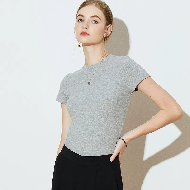 Classic Slim Ribbed T-Shirt - Image 3