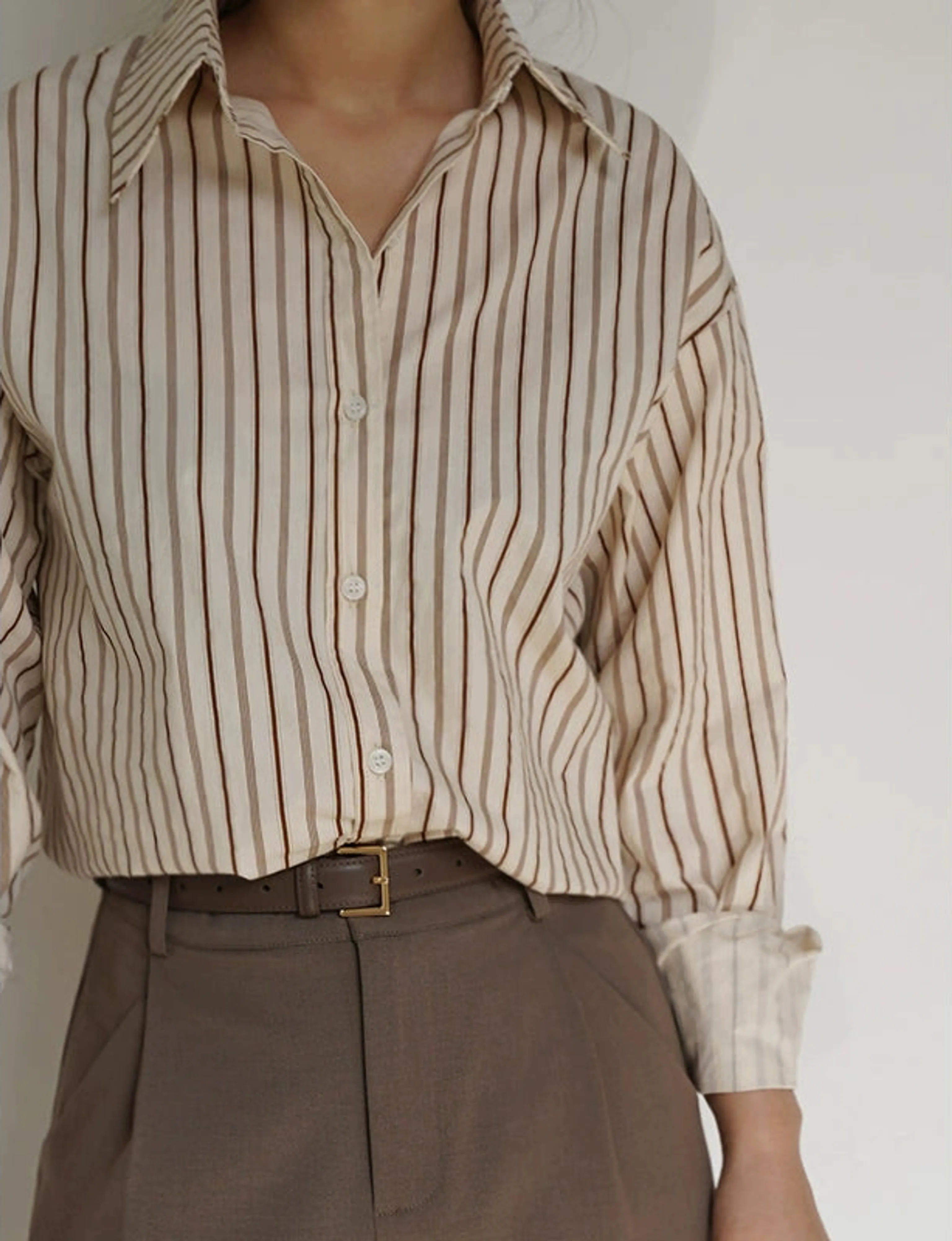 Classic Square Buckle Leather Belt