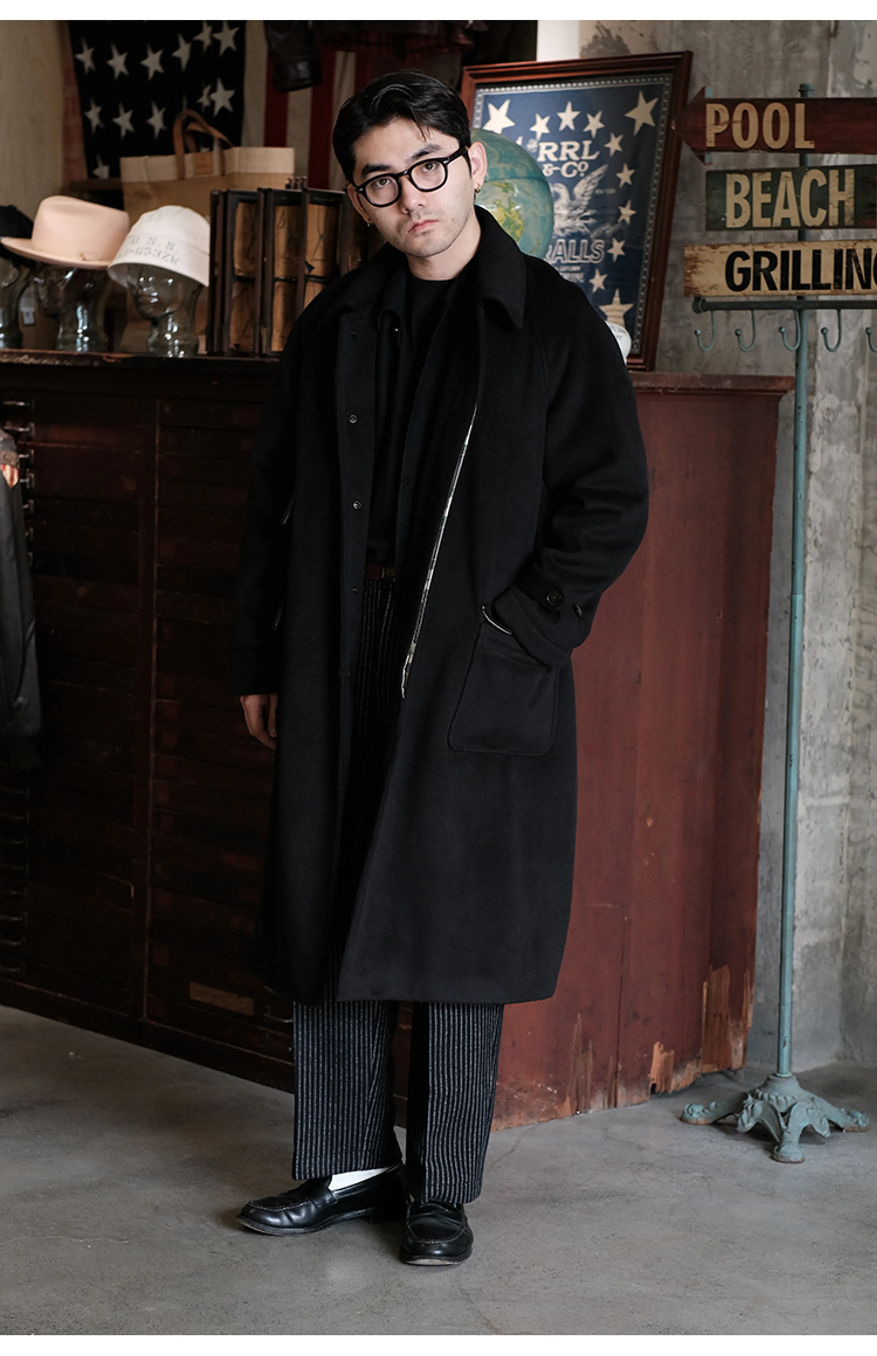 Classic Wool Trench Coat - Image 4